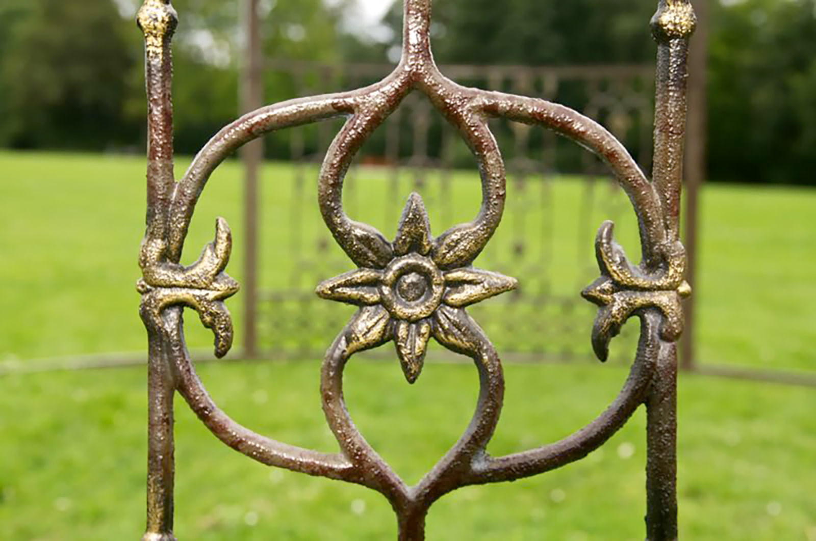 Luxus Pavillon Romantik rund 350 cm, bronze