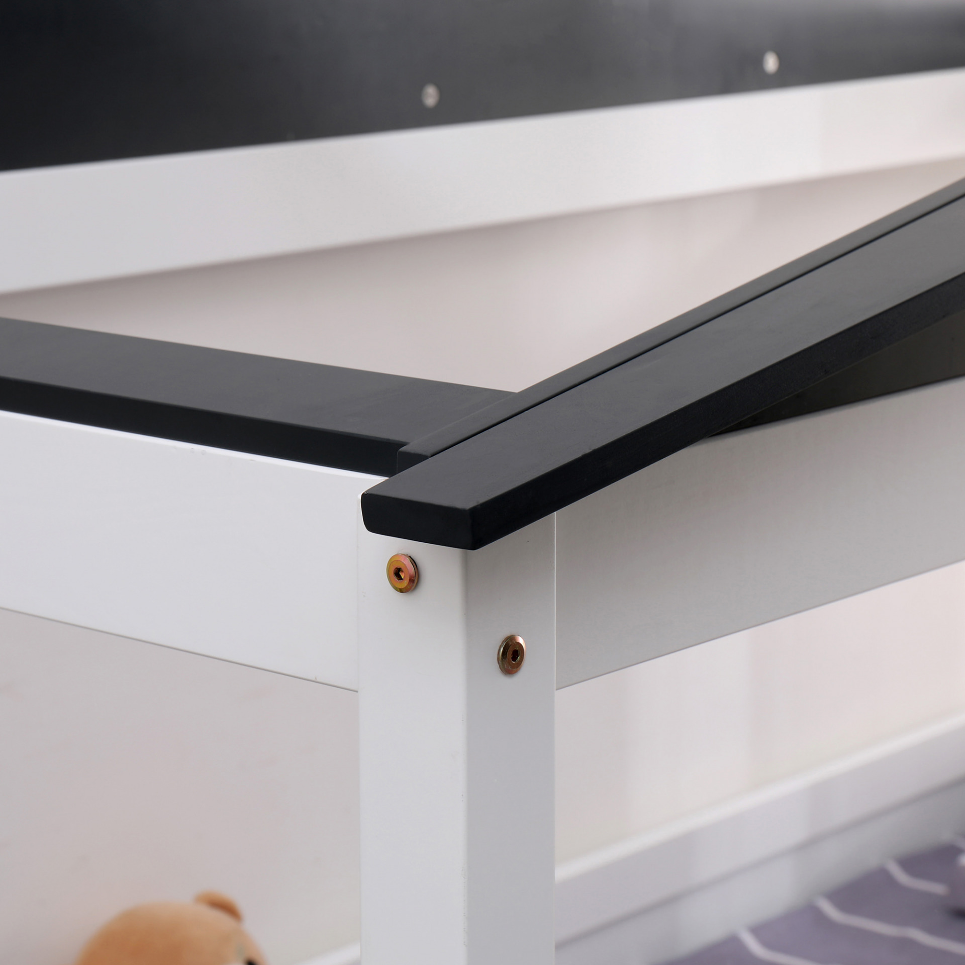 Kinderbett Tessa, weiß/grau