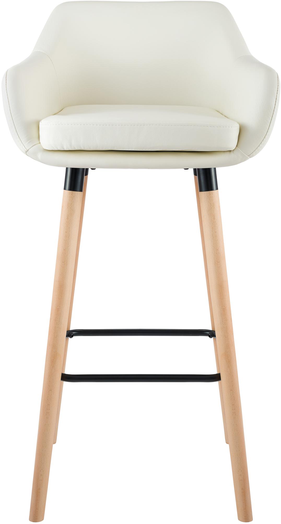 Barhocker Grant Kunstleder, creme