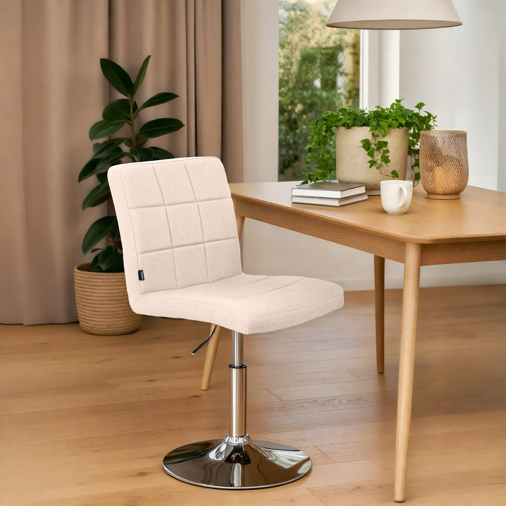 Stuhl Ricky Stoff, creme