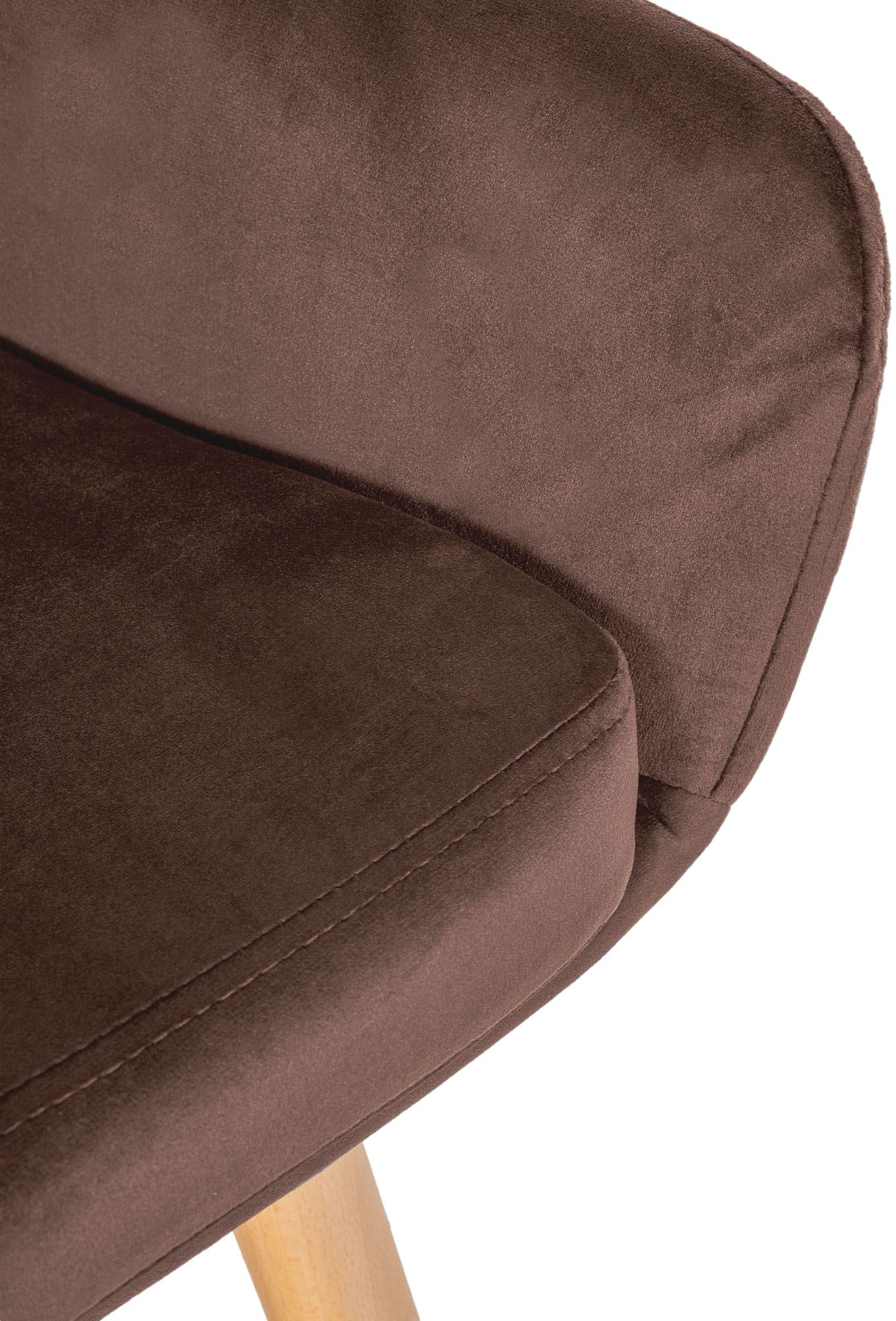 2er Set Barhocker Grant Samt, coffee