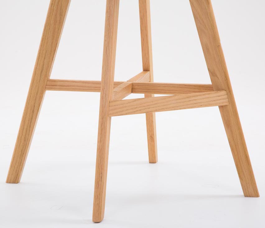 2er Set Barhocker Cannes Kunstleder natura, braun