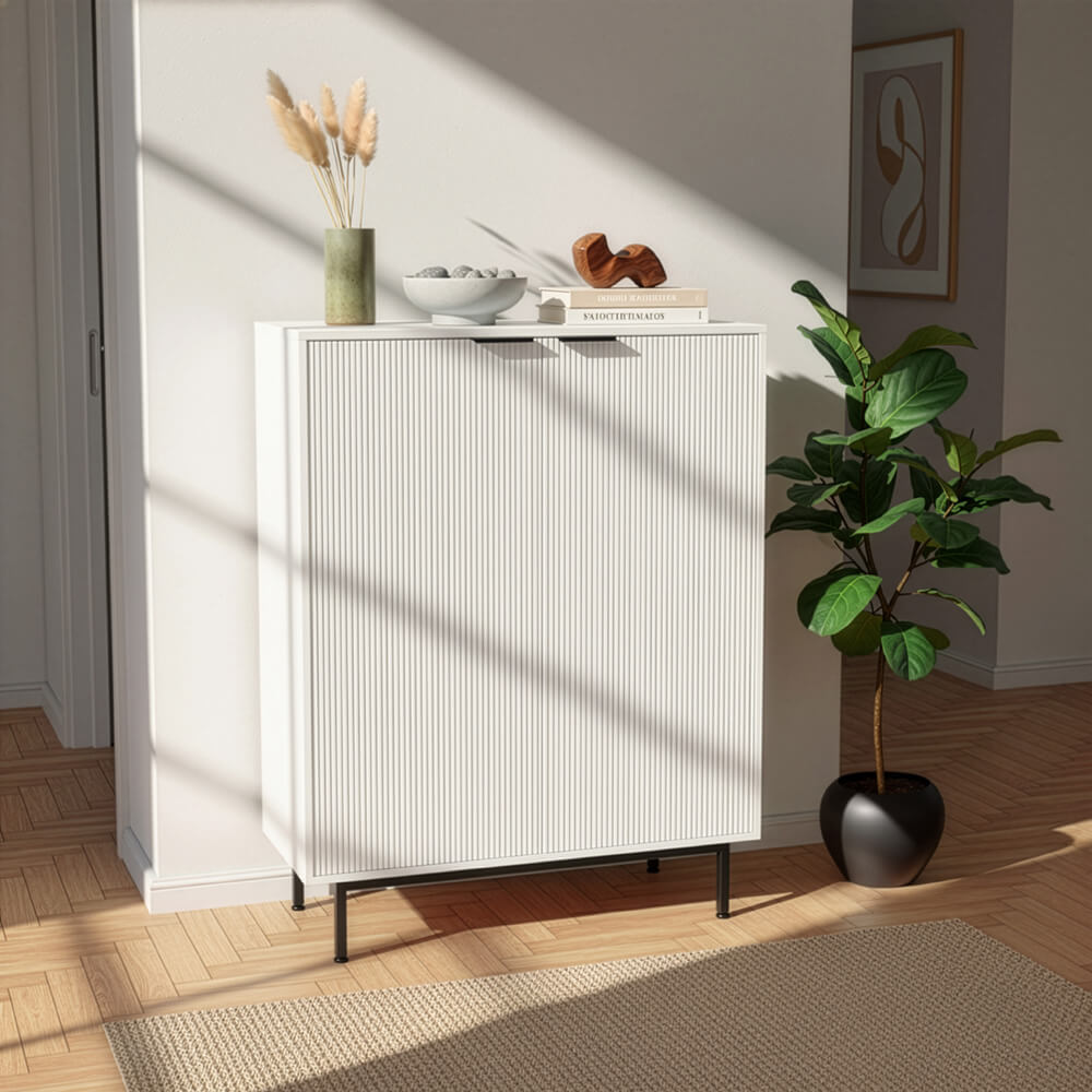 Sideboard NYLA Weiß - 115 x 90 cm