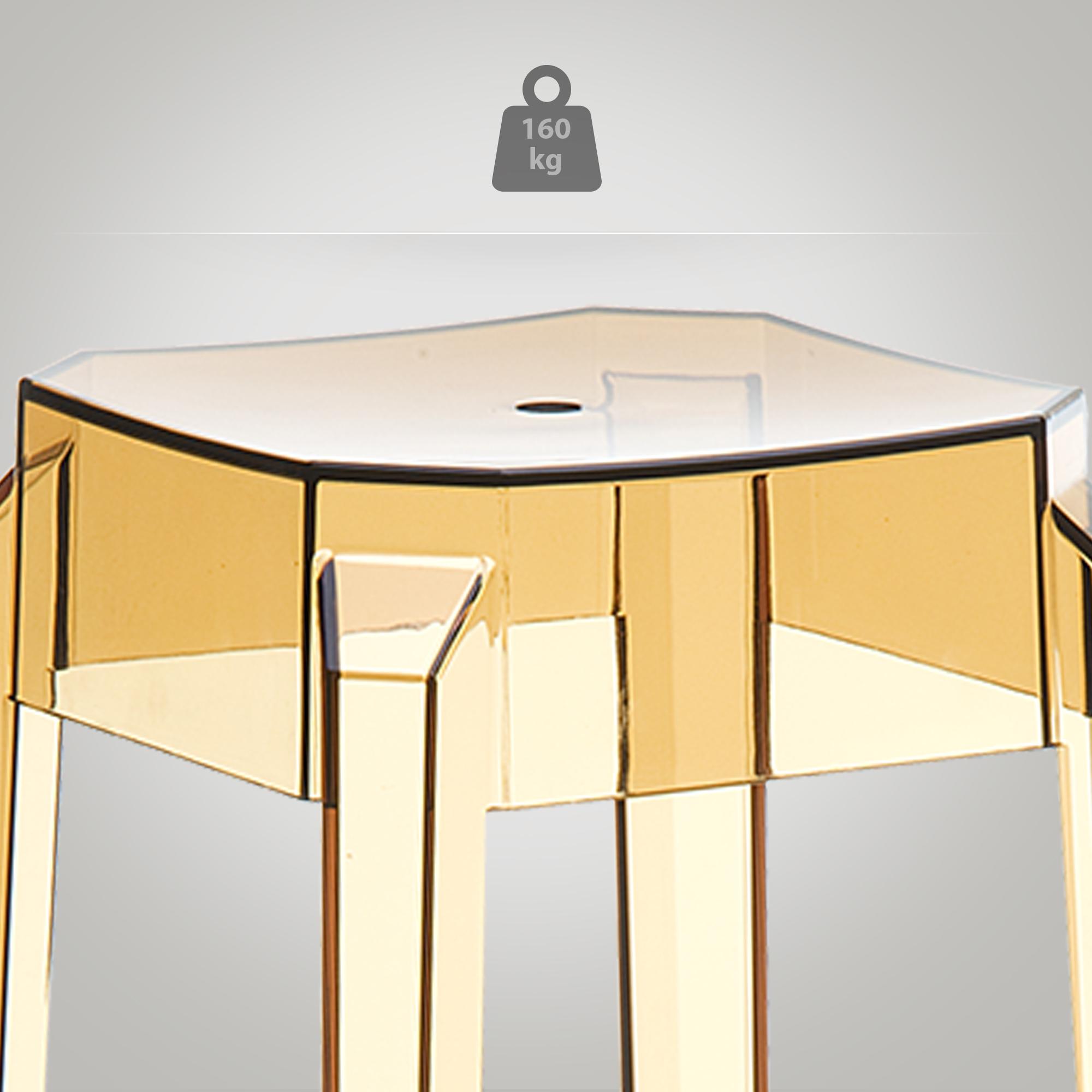 Barhocker Fox, transparent, bernstein