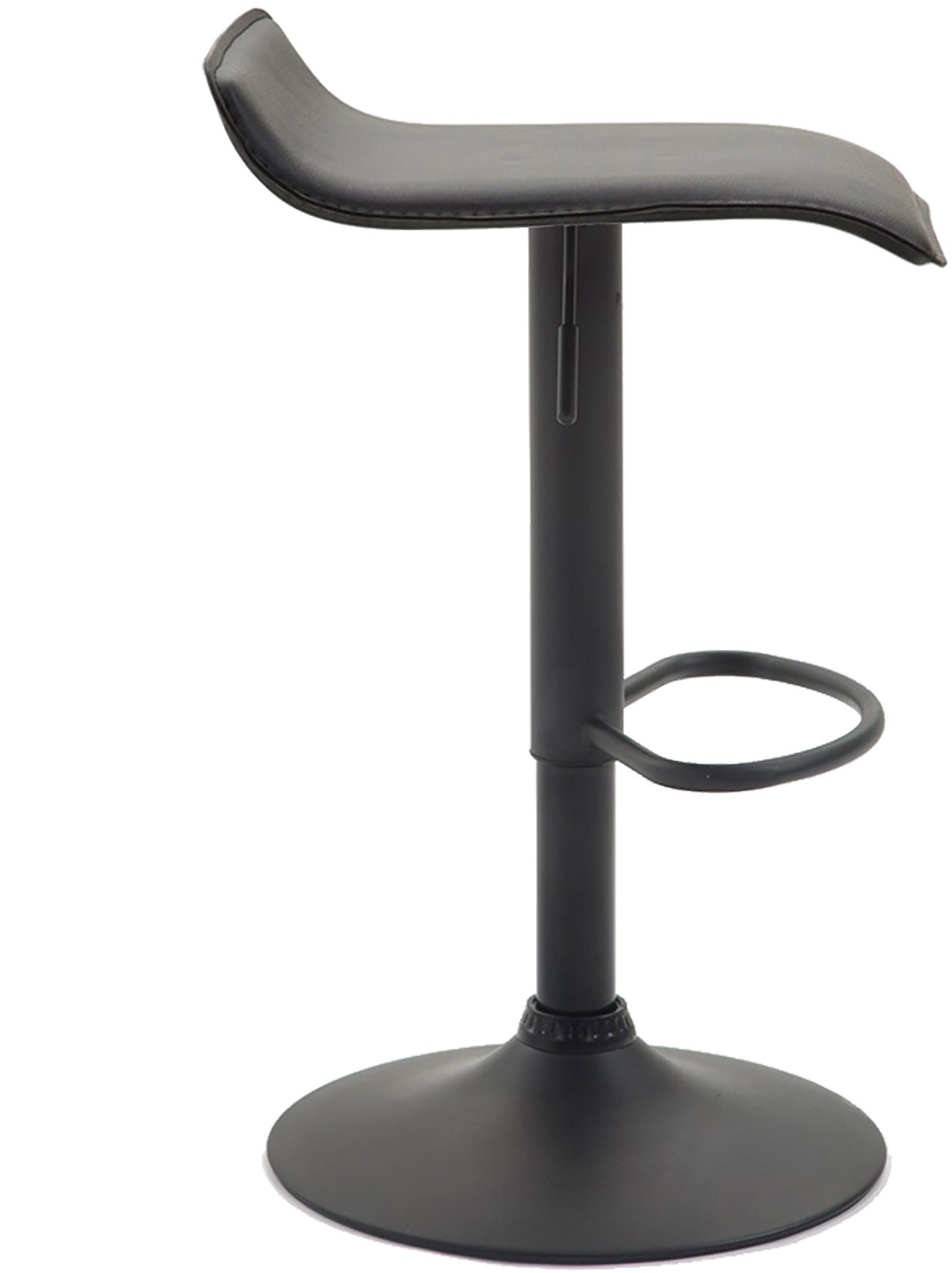 Barhocker Dyn V2 Kunstleder schwarz, schwarz