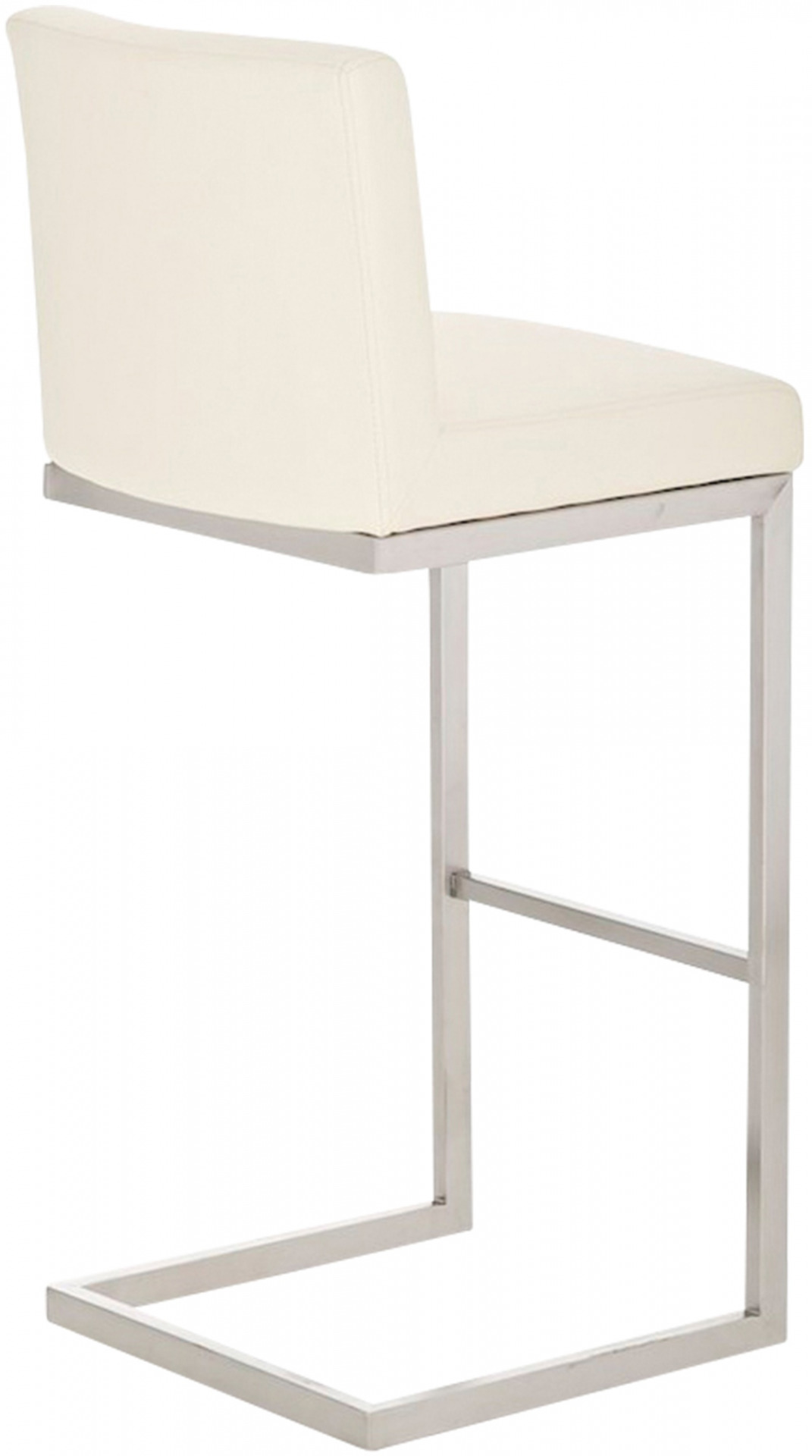 2er Set Barhocker Paros Kunstleder, creme