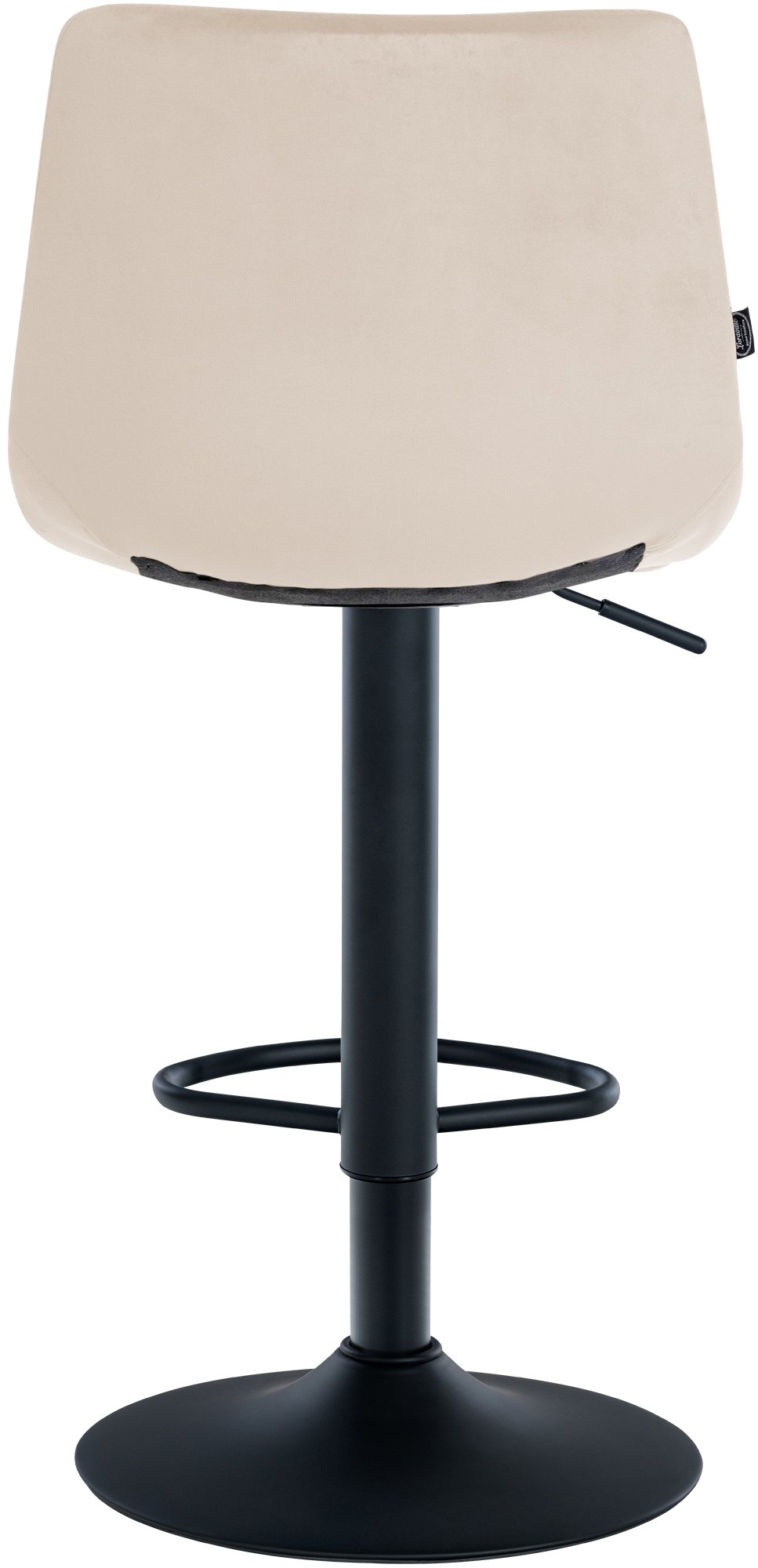 Barhocker Jerry Samt schwarz, creme
