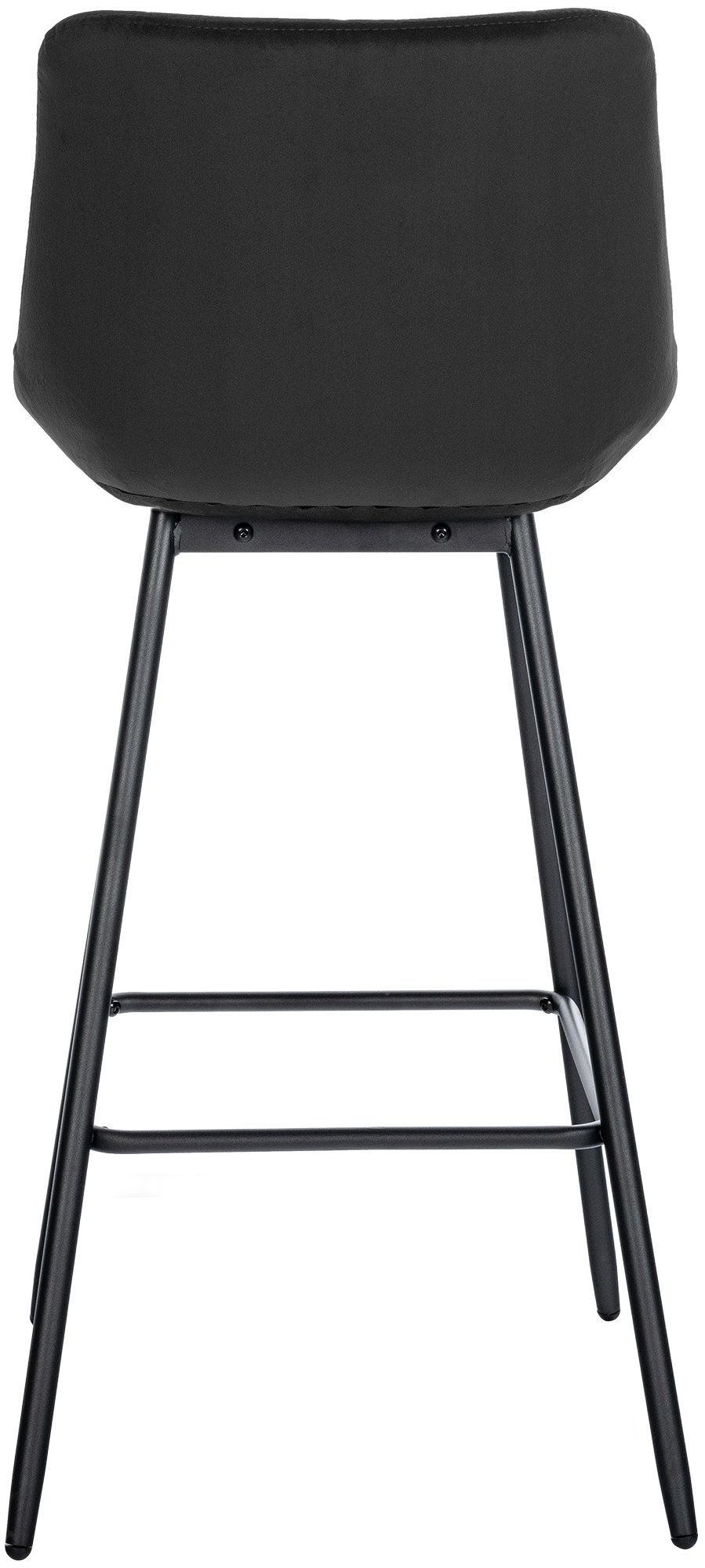 Barhocker Weston Samt, schwarz
