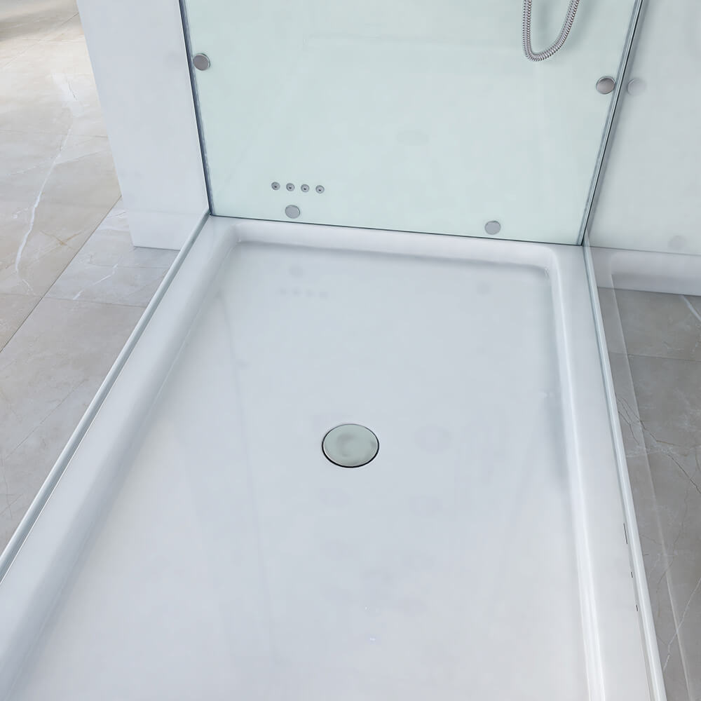 Dampfdusche mit Wasserfall und LED-Beleuchtung DESIGN M - 80 x 120 cm
