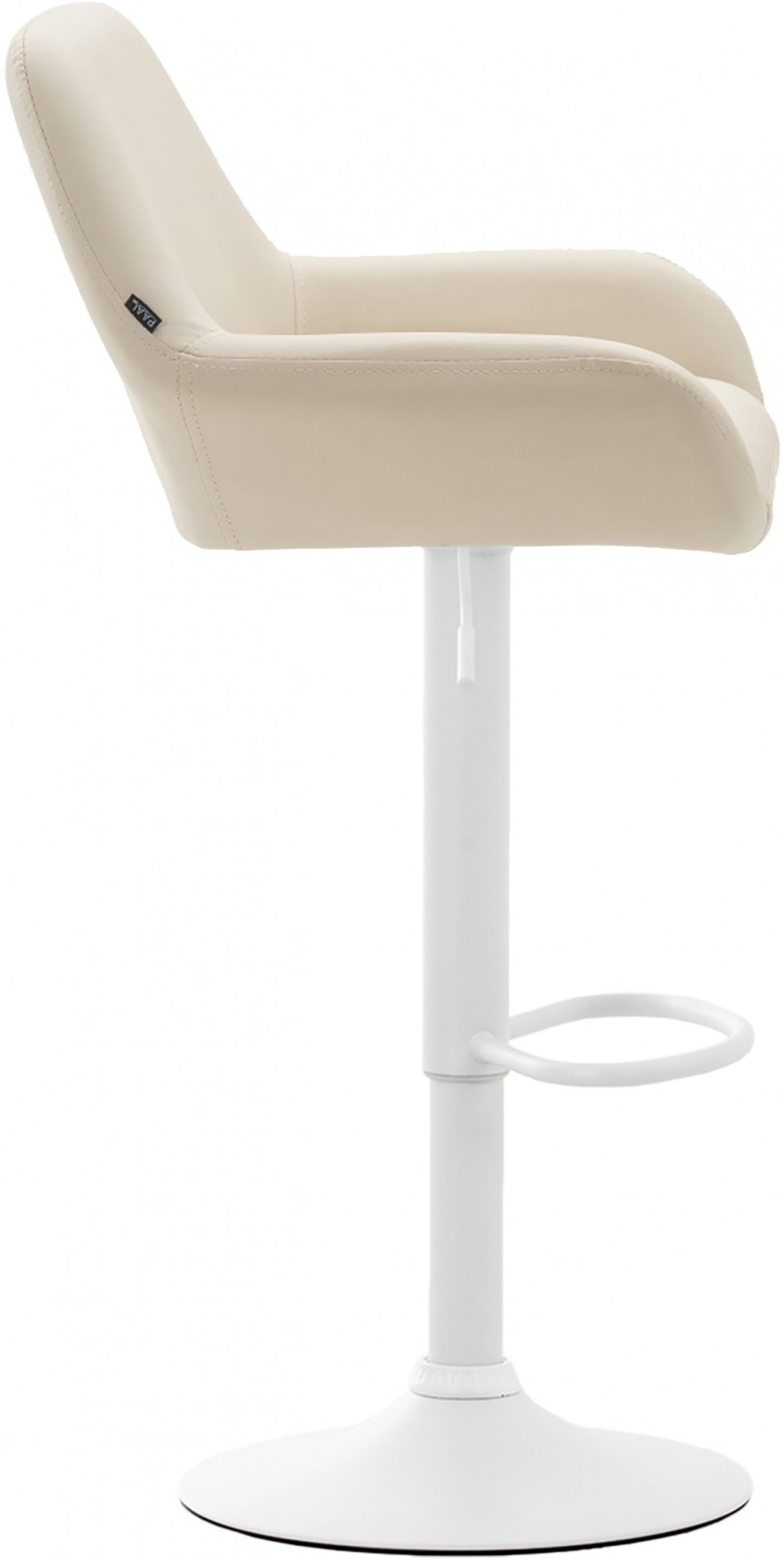 2er Set Barhocker Braga Kunstleder weiß, creme