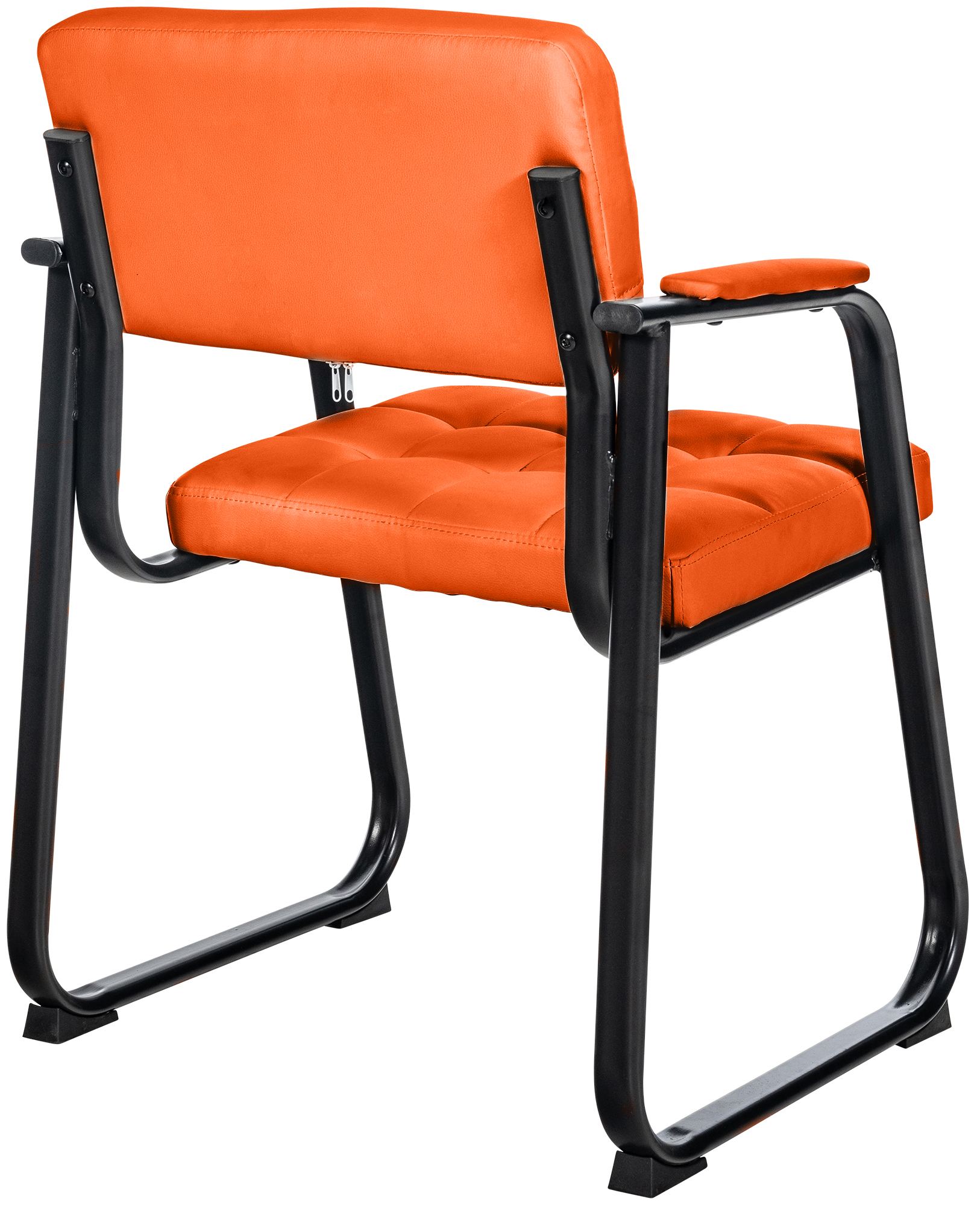 Besucherstuhl Canada B Kunstleder, orange
