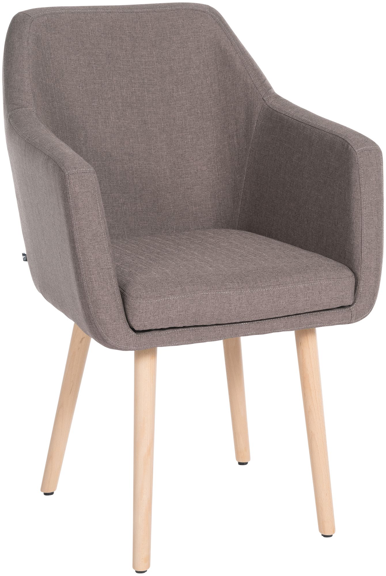 Besucherstuhl Utrecht Stoff natura, taupe