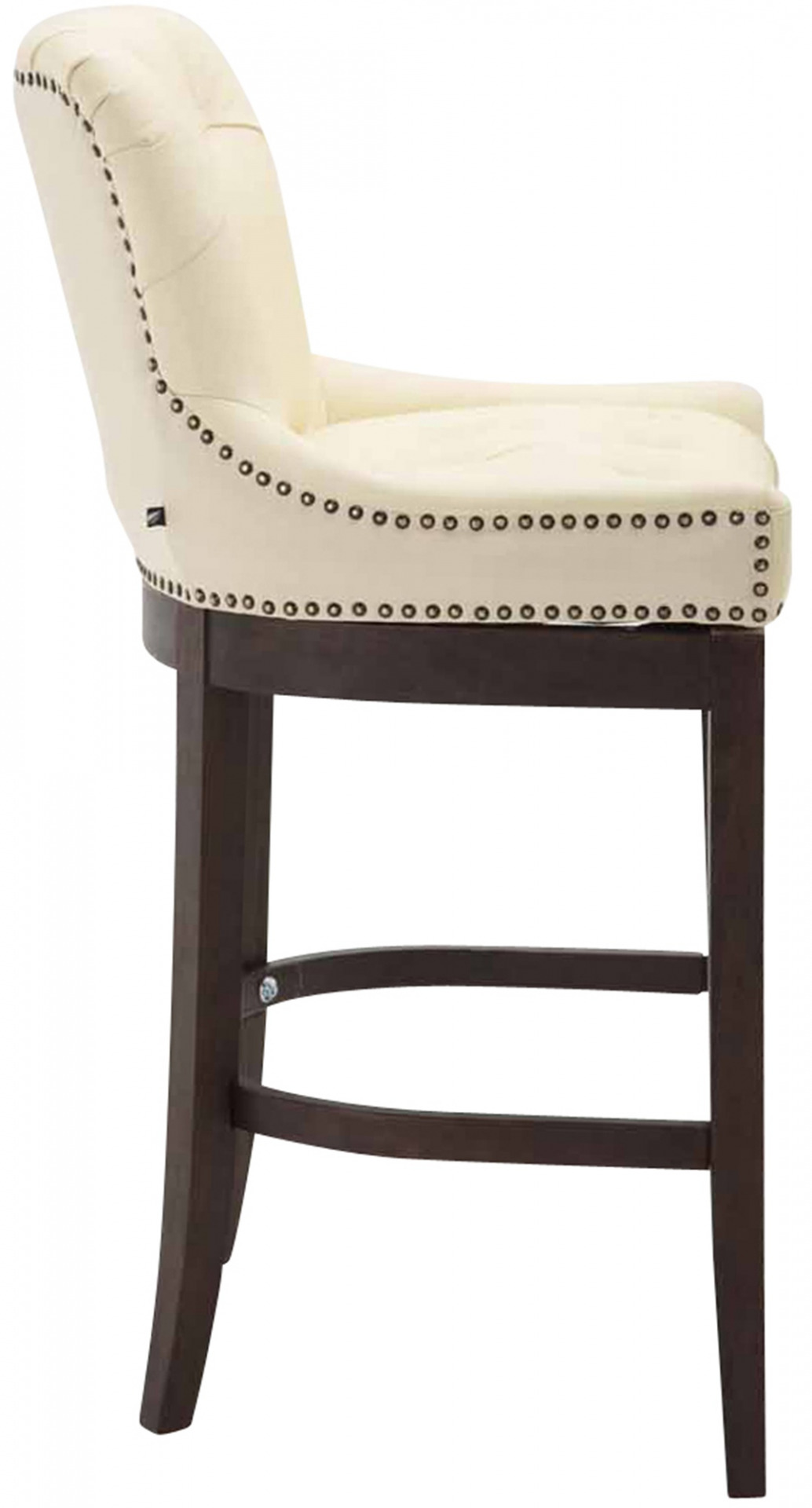 Barhocker Lakewood Echtleder, Antik, creme