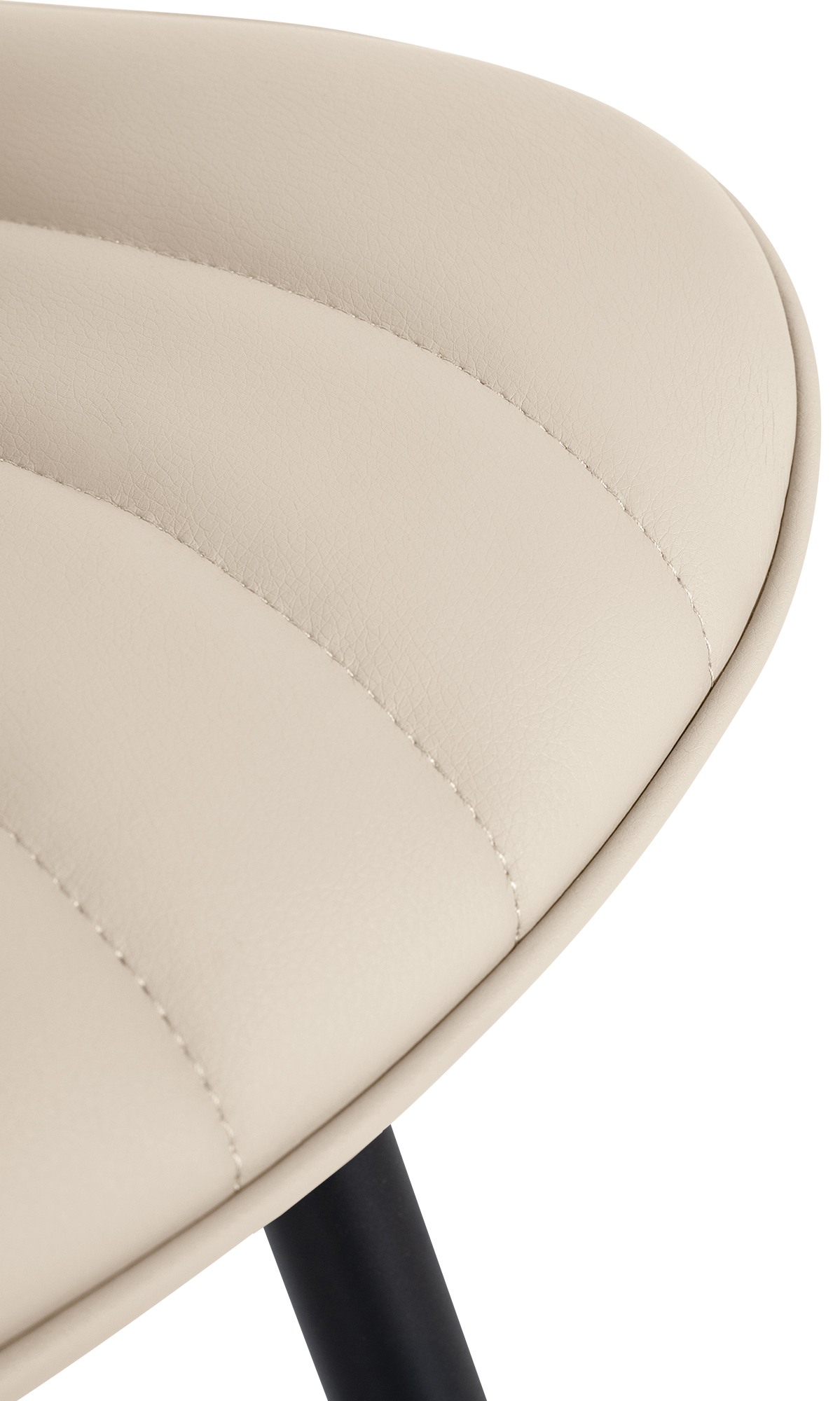 2er Set Stühle Largo Kunstleder, creme