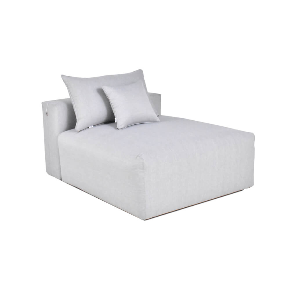 Modulares Outdoor Sofa ALAZIA Hellgrau - XS