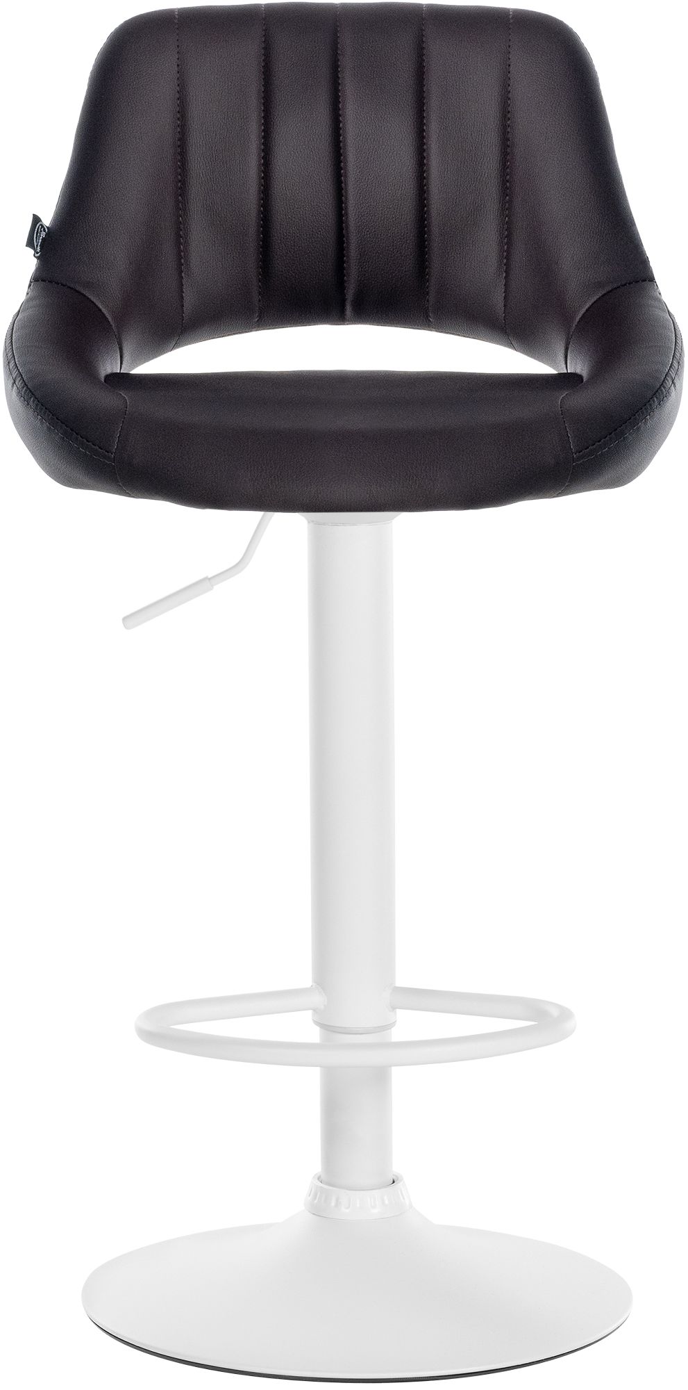 Barhocker Milet Kunstleder weiß, braun