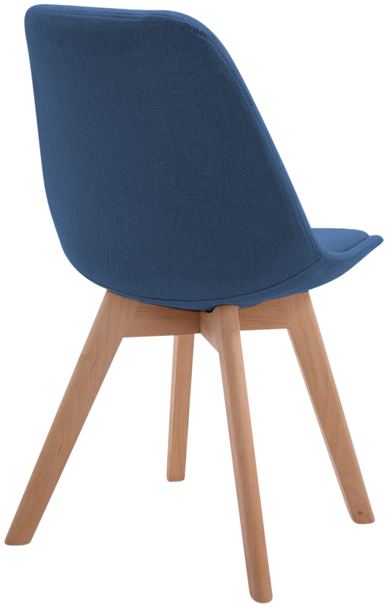 Besucherstuhl Borneo V2 Natura Stoff, blau