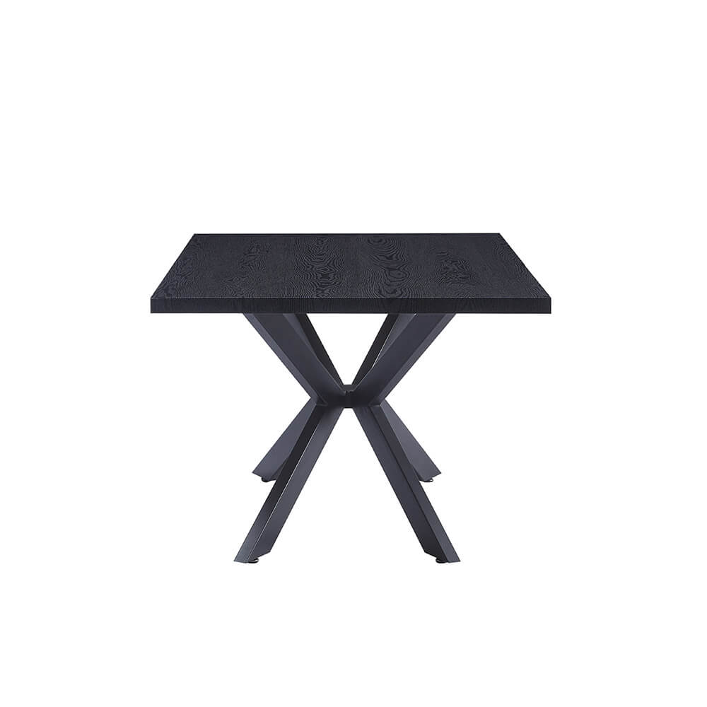 Esstisch Eckig AVENCIA inkl. Sternfuß - 160 x 100 cm Dark Oak