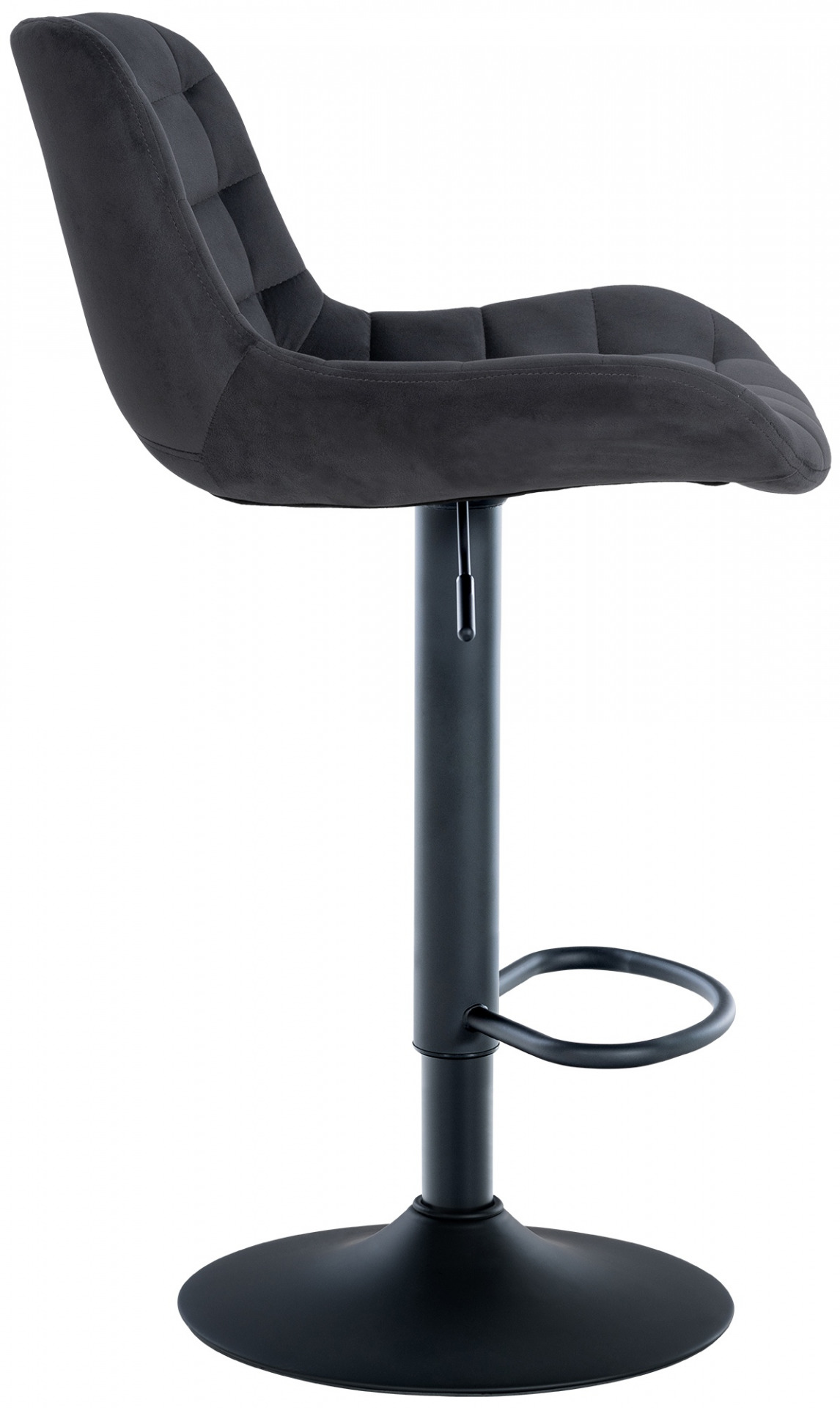 Barhocker Tover Samt, schwarz