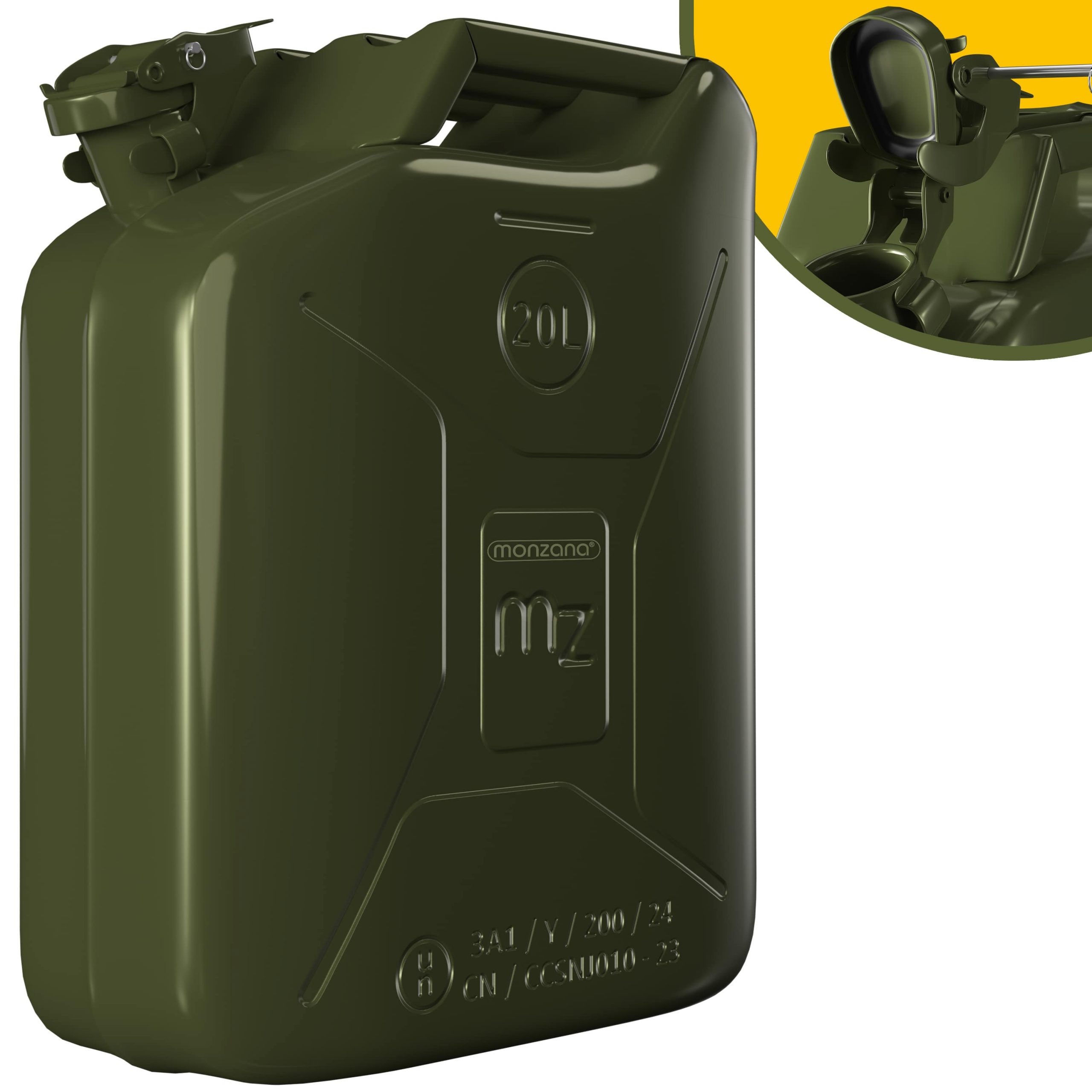 Metallkanister Grün 20 Liter