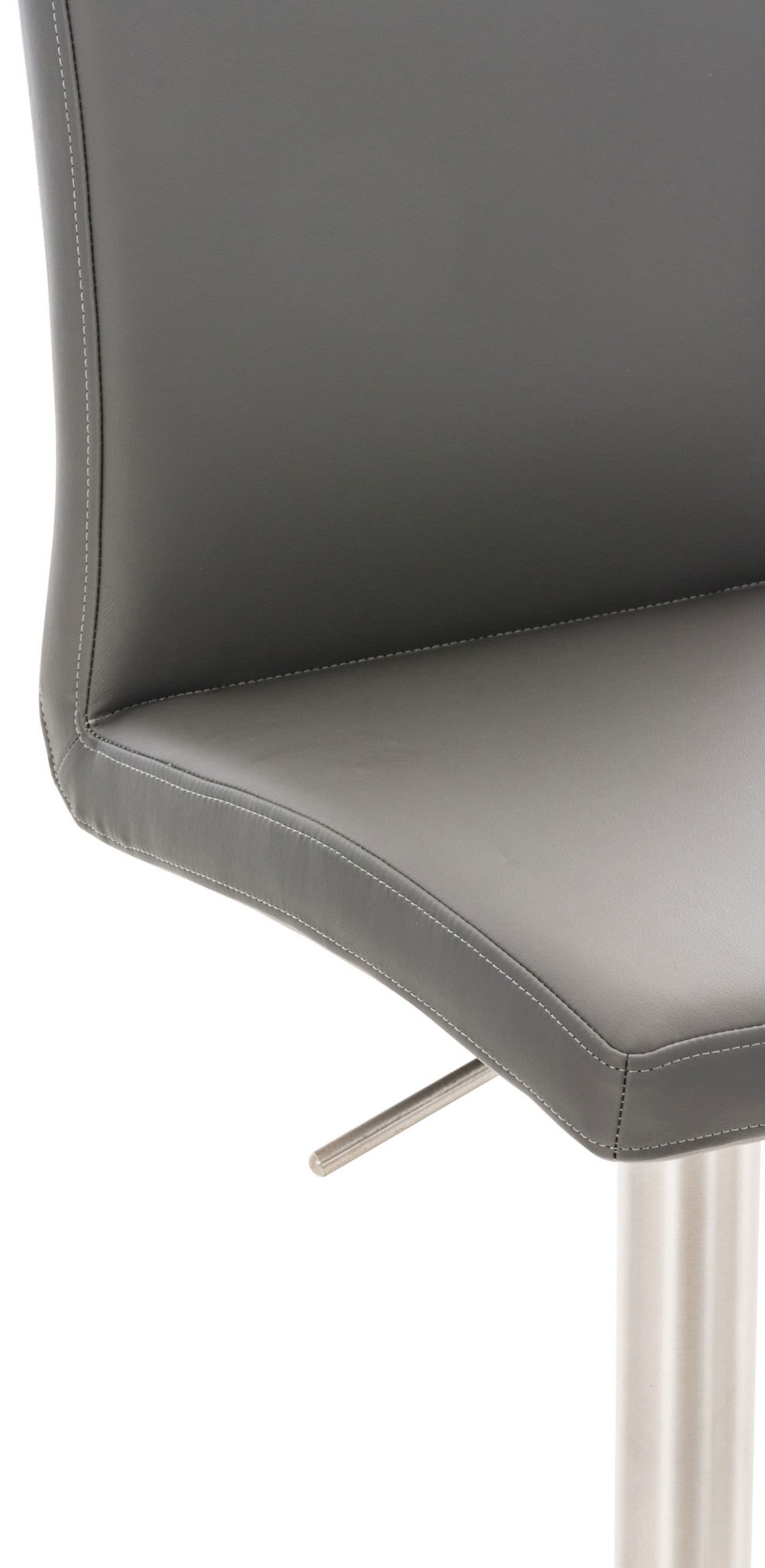 Barhocker Cadiz Kunstleder edelstahl, grau