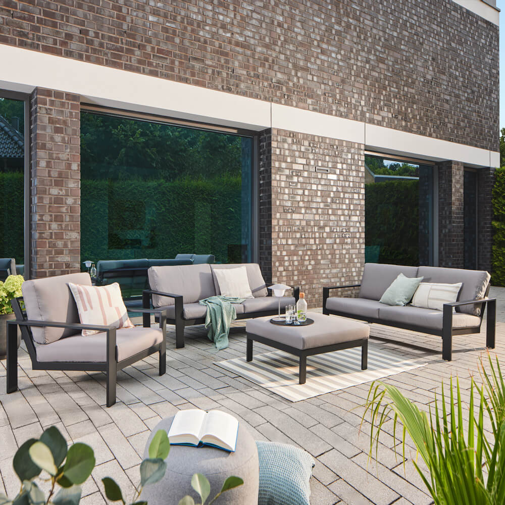 Gartenlounge Aluminium RIO XL - Anthrazit