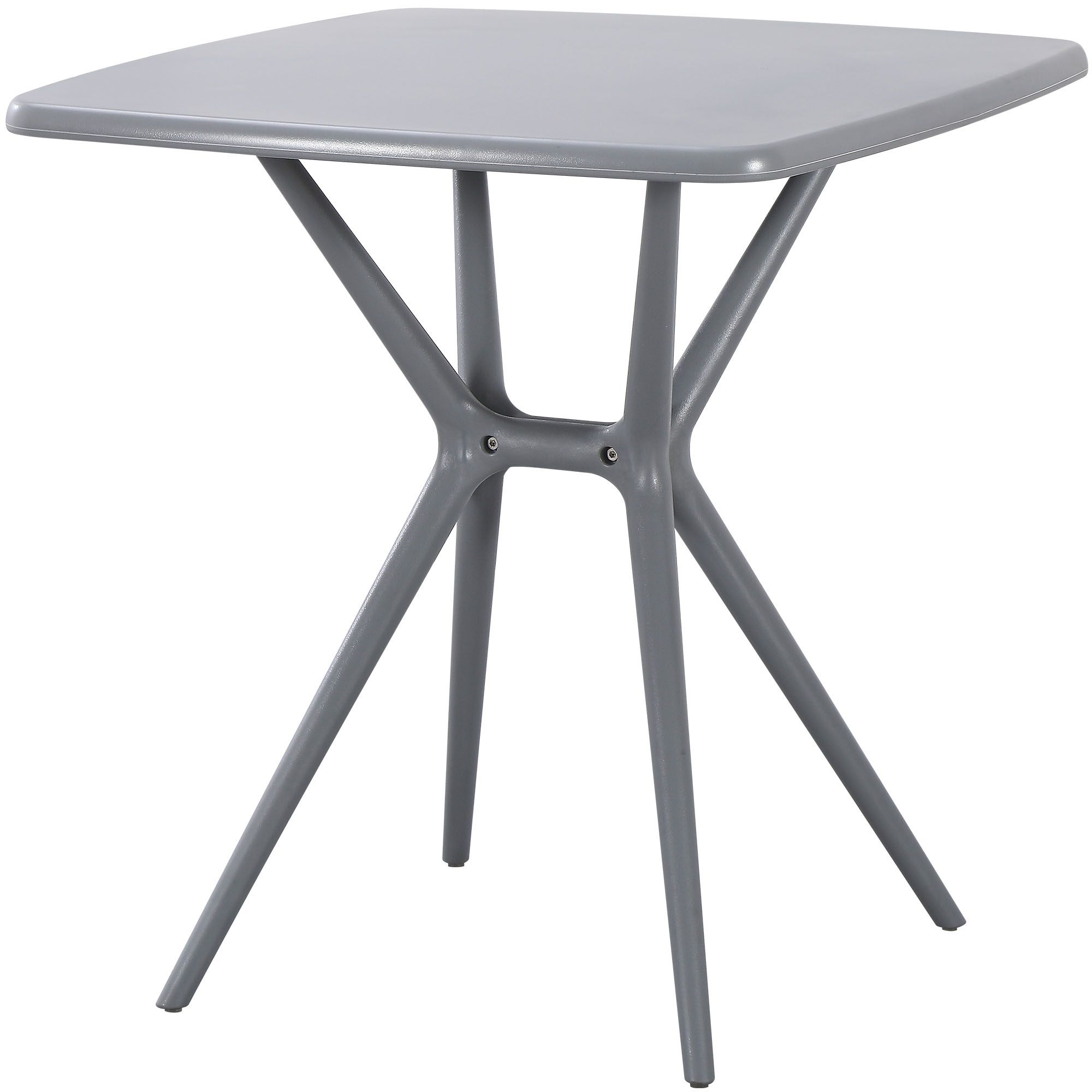 Gartenmöbel-Set Vela mit 4 Stühlen, grau