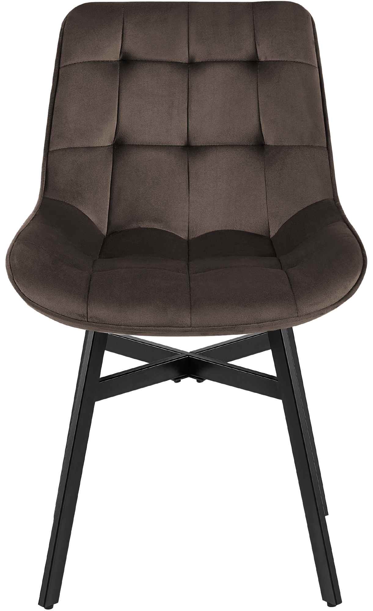 Stuhl Colby Samt, braun