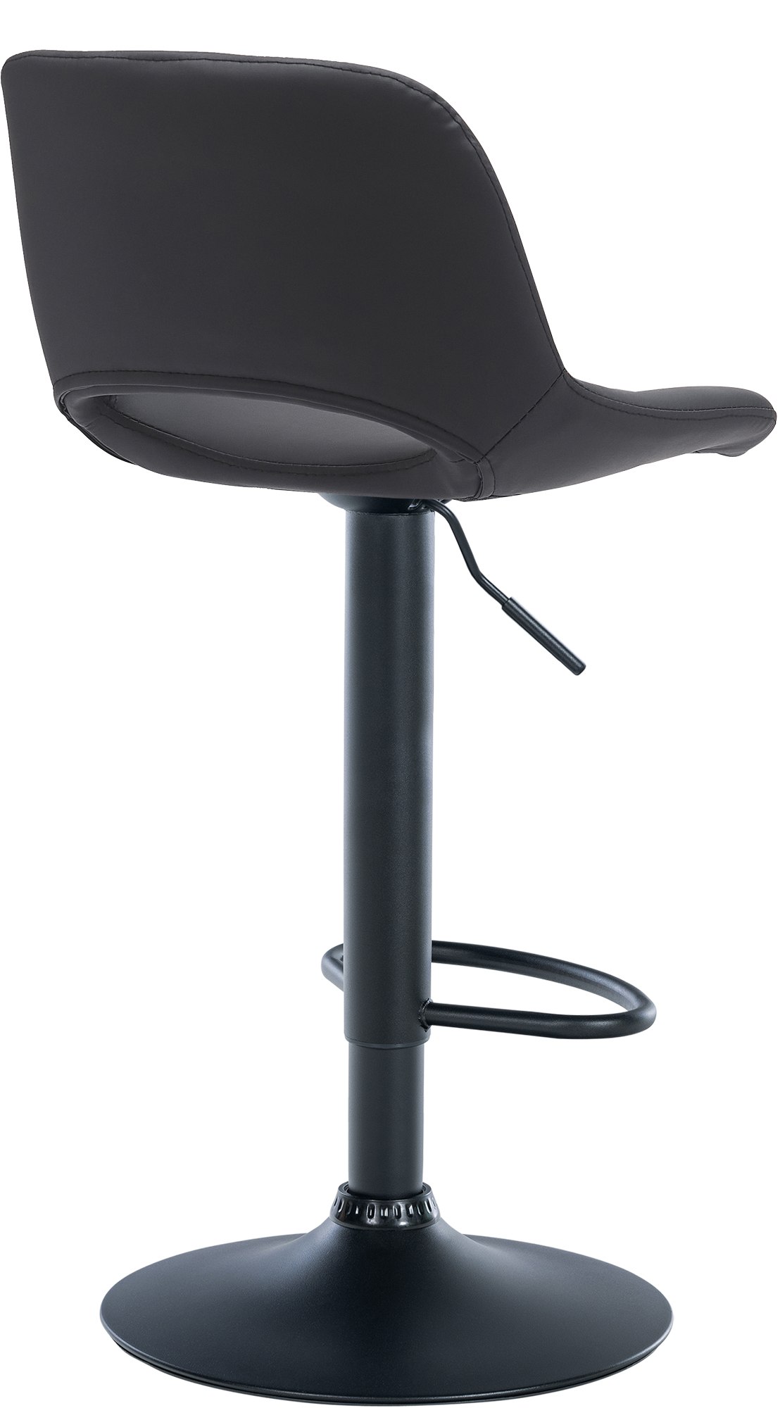 2er Set Barhocker Camden Kunstleder schwarz, schwarz