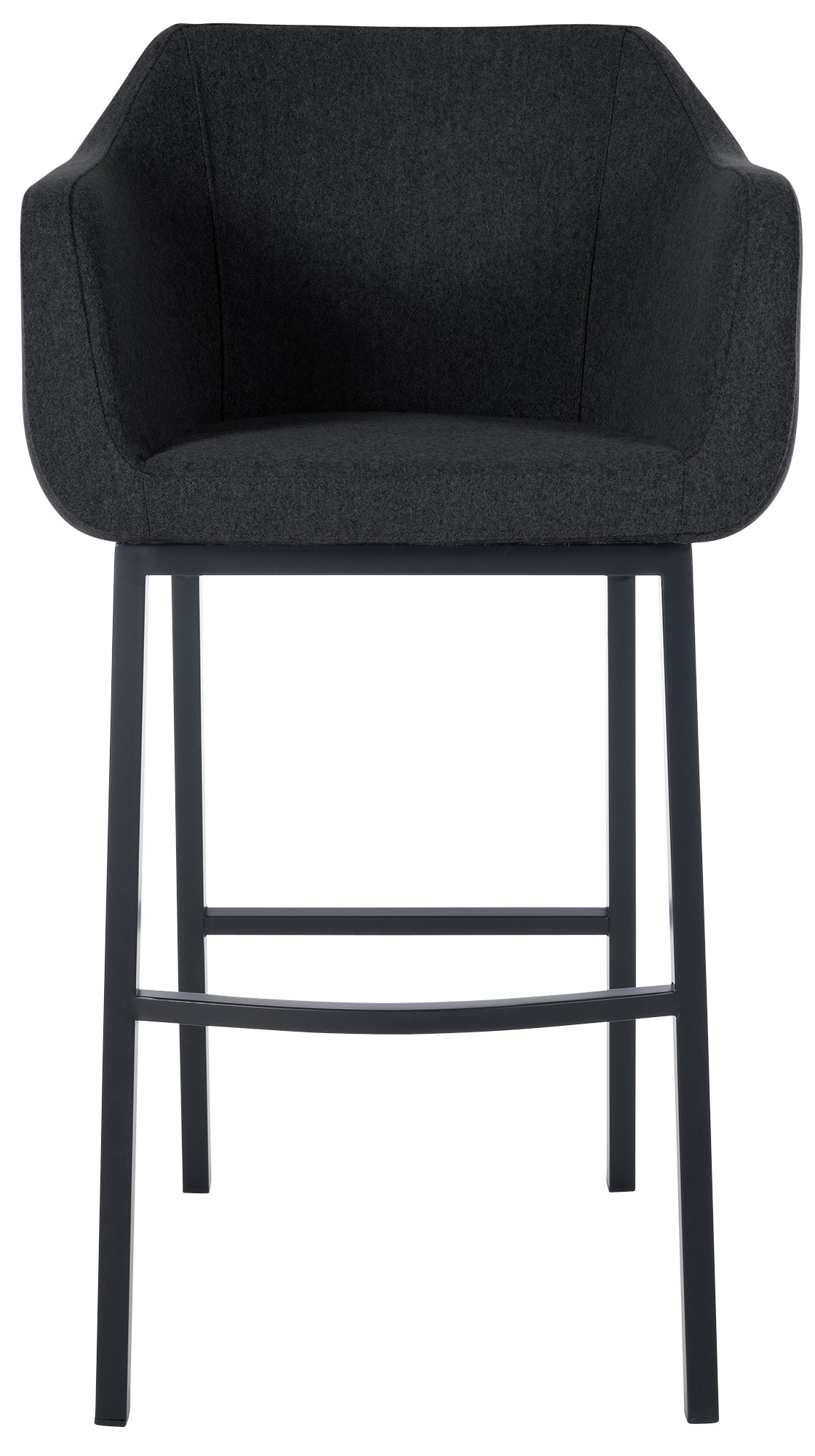 Barhocker Monea B Filz, anthrazit