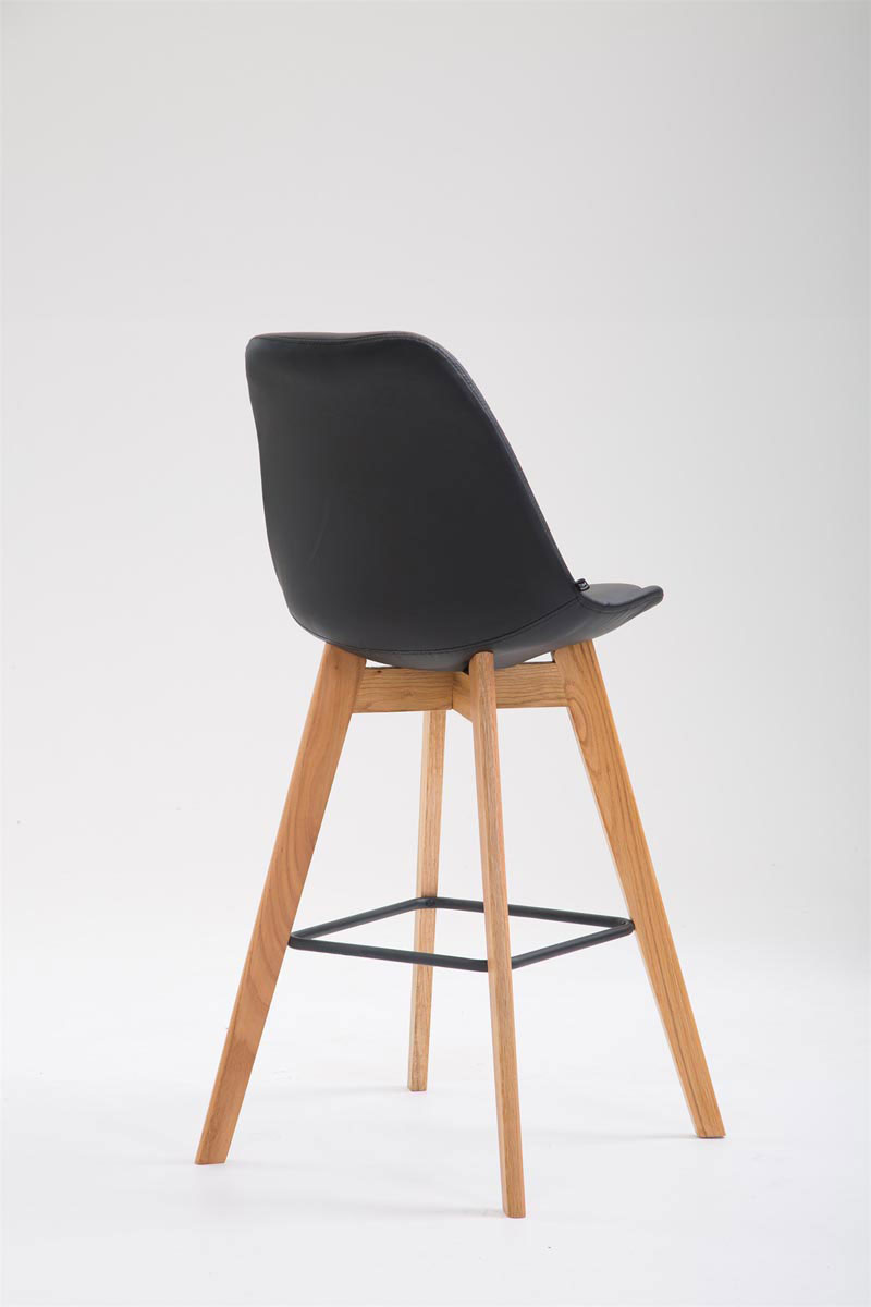 Barhocker Metz Kunstleder Natura, schwarz