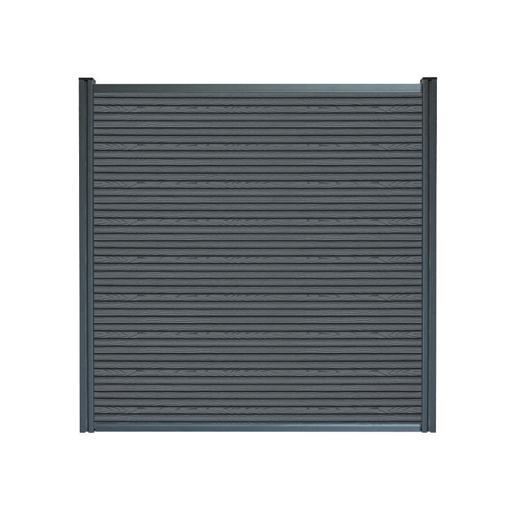 WPC Sichtschutzzaun CALLADO PREMIUM 2 x Element + 3 x Pfosten - Höhe: 185 cm