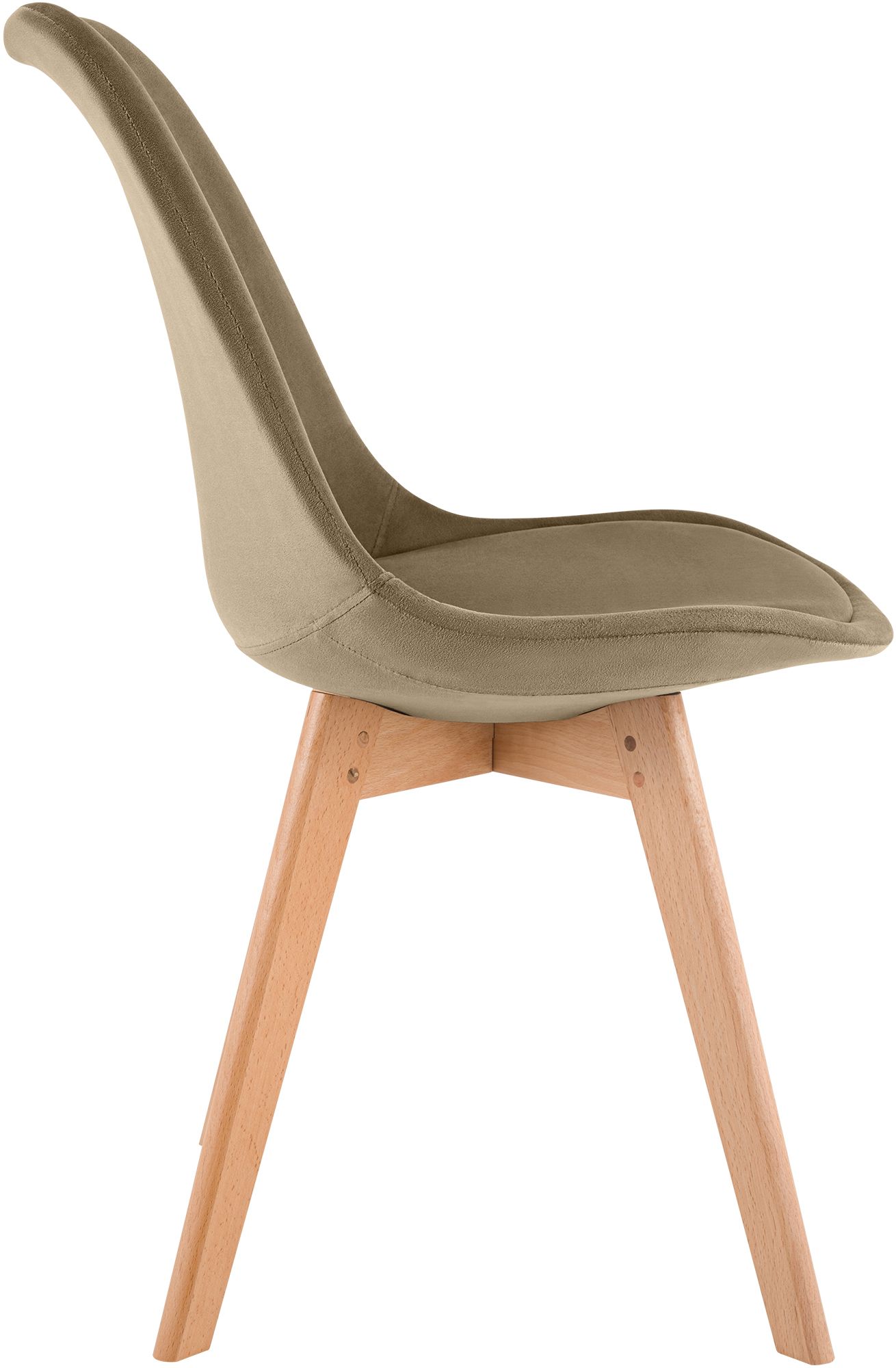 Stuhl Linares Samt, braun