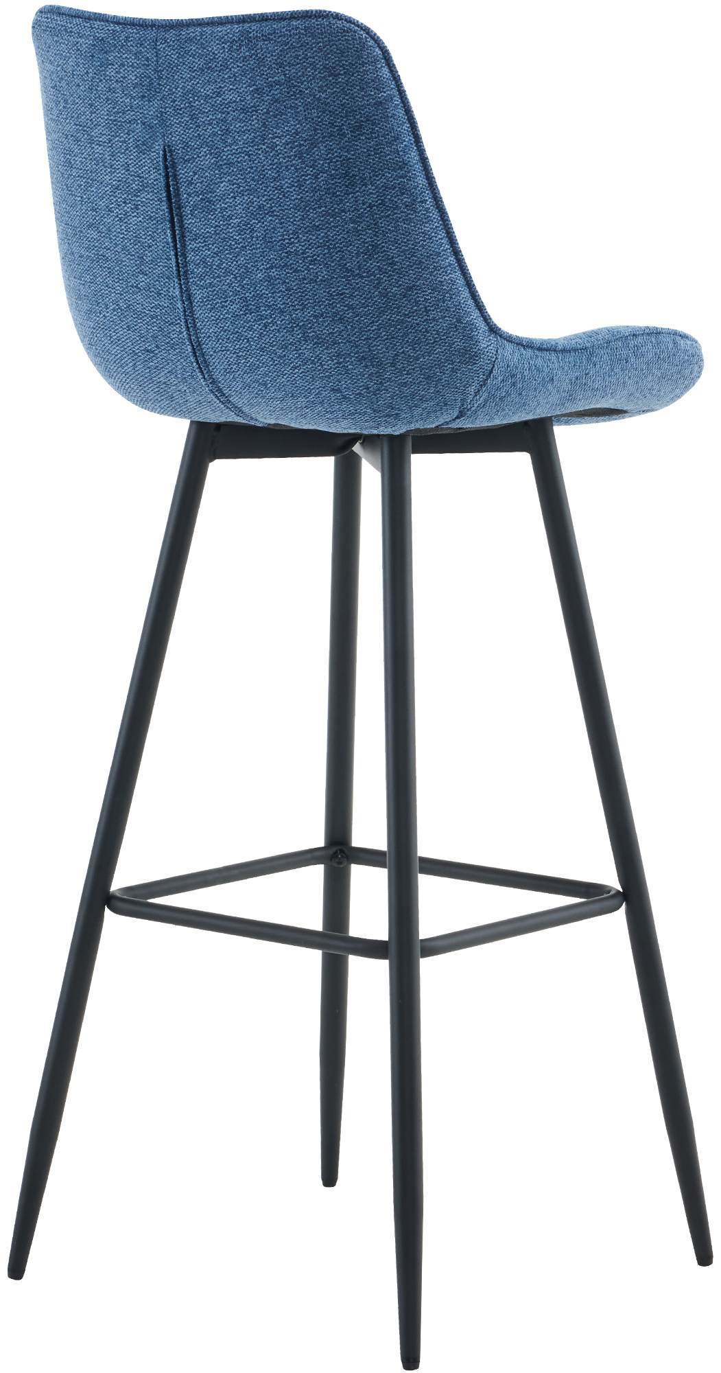 2er Set Barhocker Dartford Stoff, blau