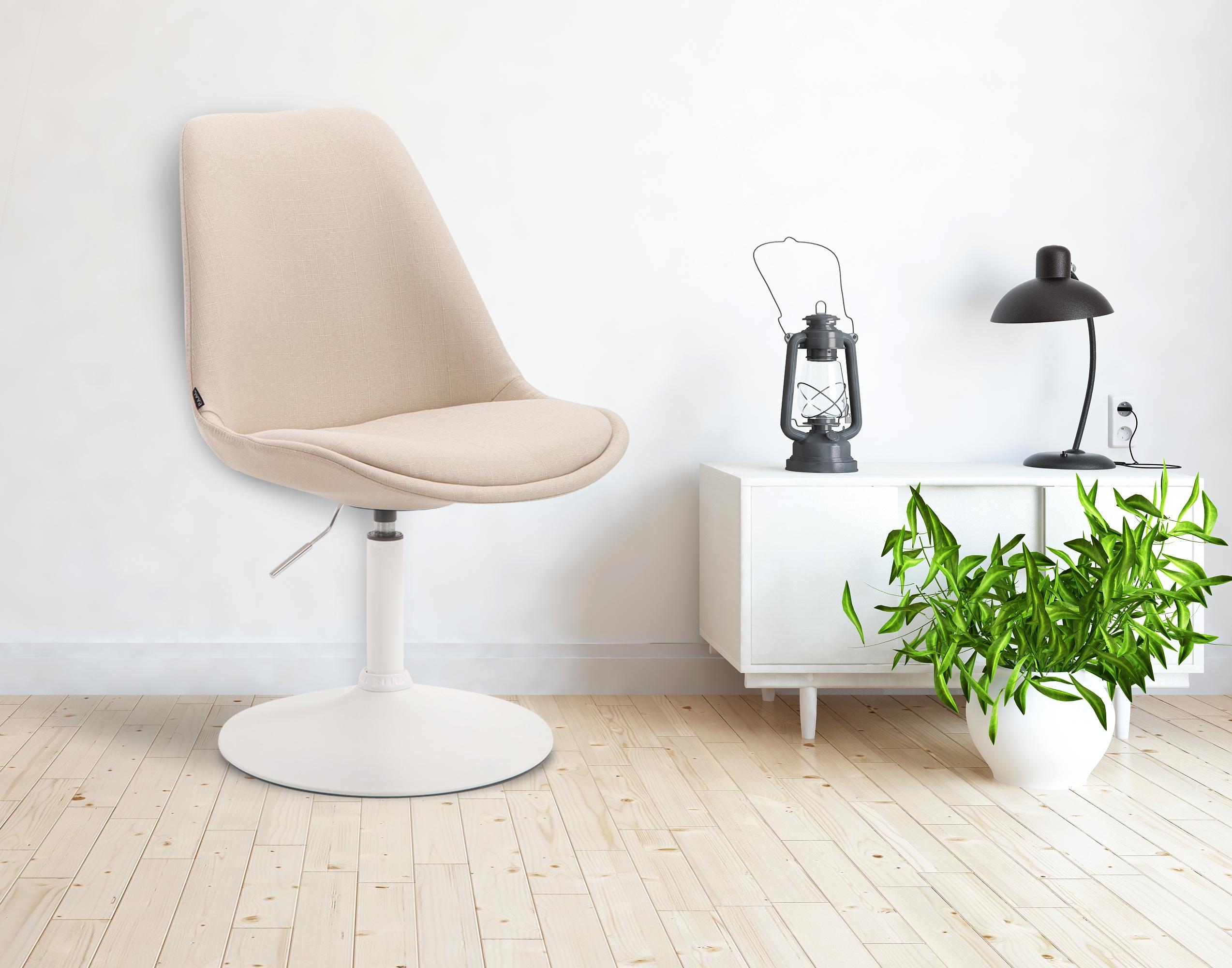 Stuhl Maverick W Stoff, creme
