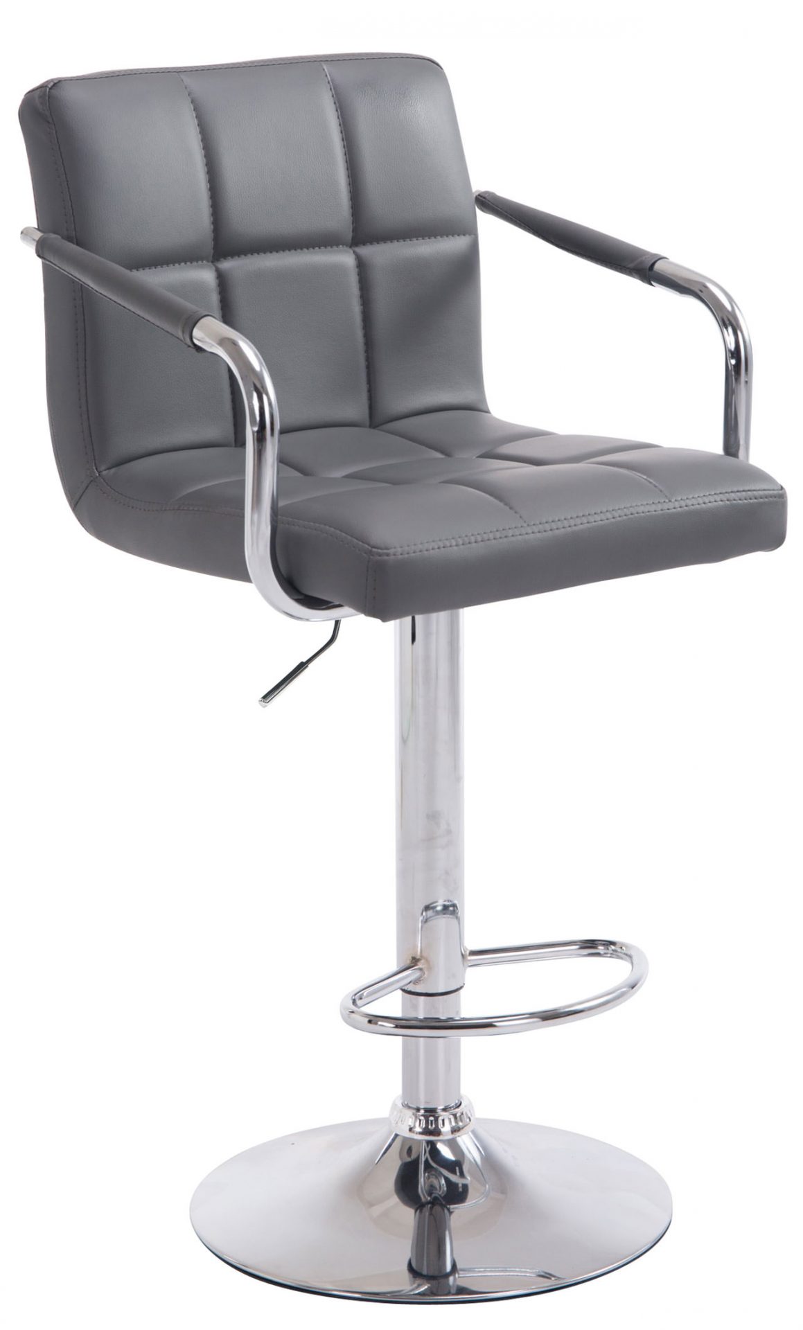 Barhocker Lucy V2 chrom, grau