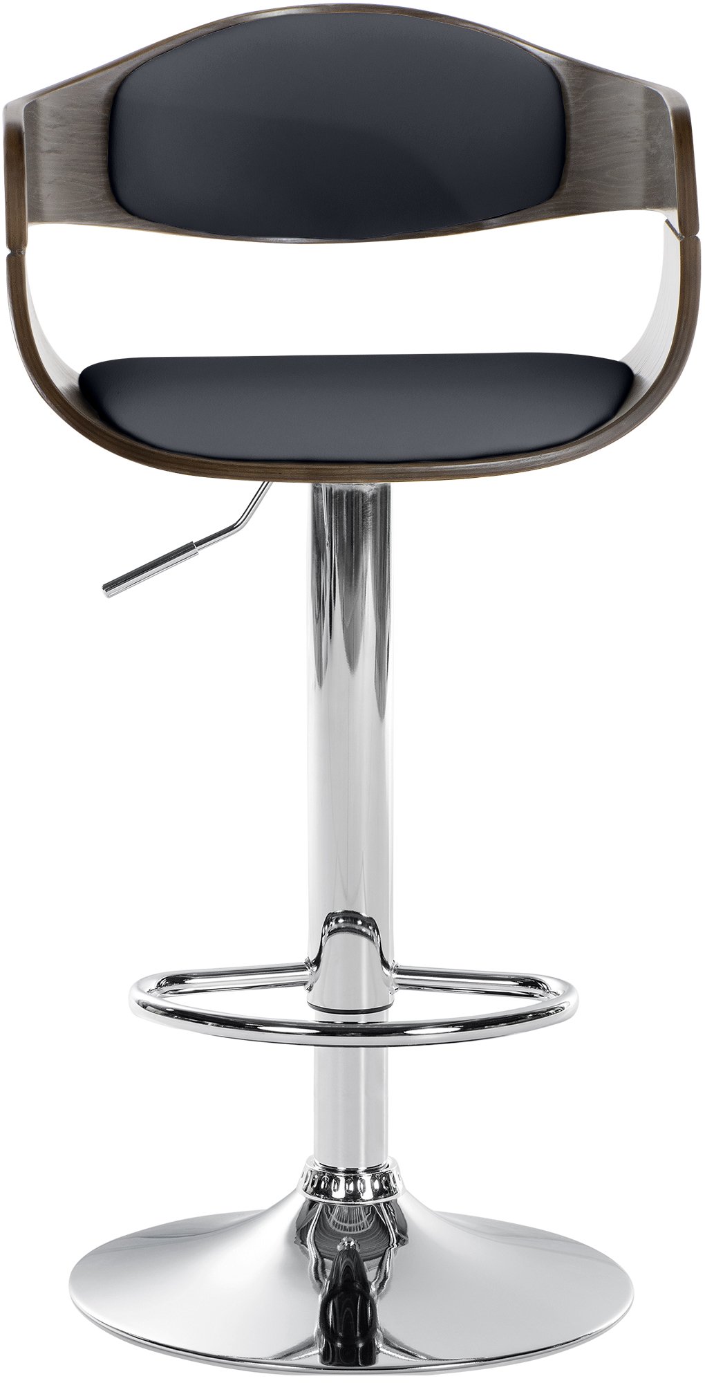 Barhocker Kingston C, schwarz/grau