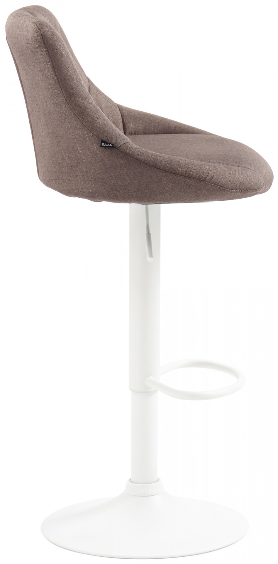 Barhocker Lazio Stoff weiß, taupe