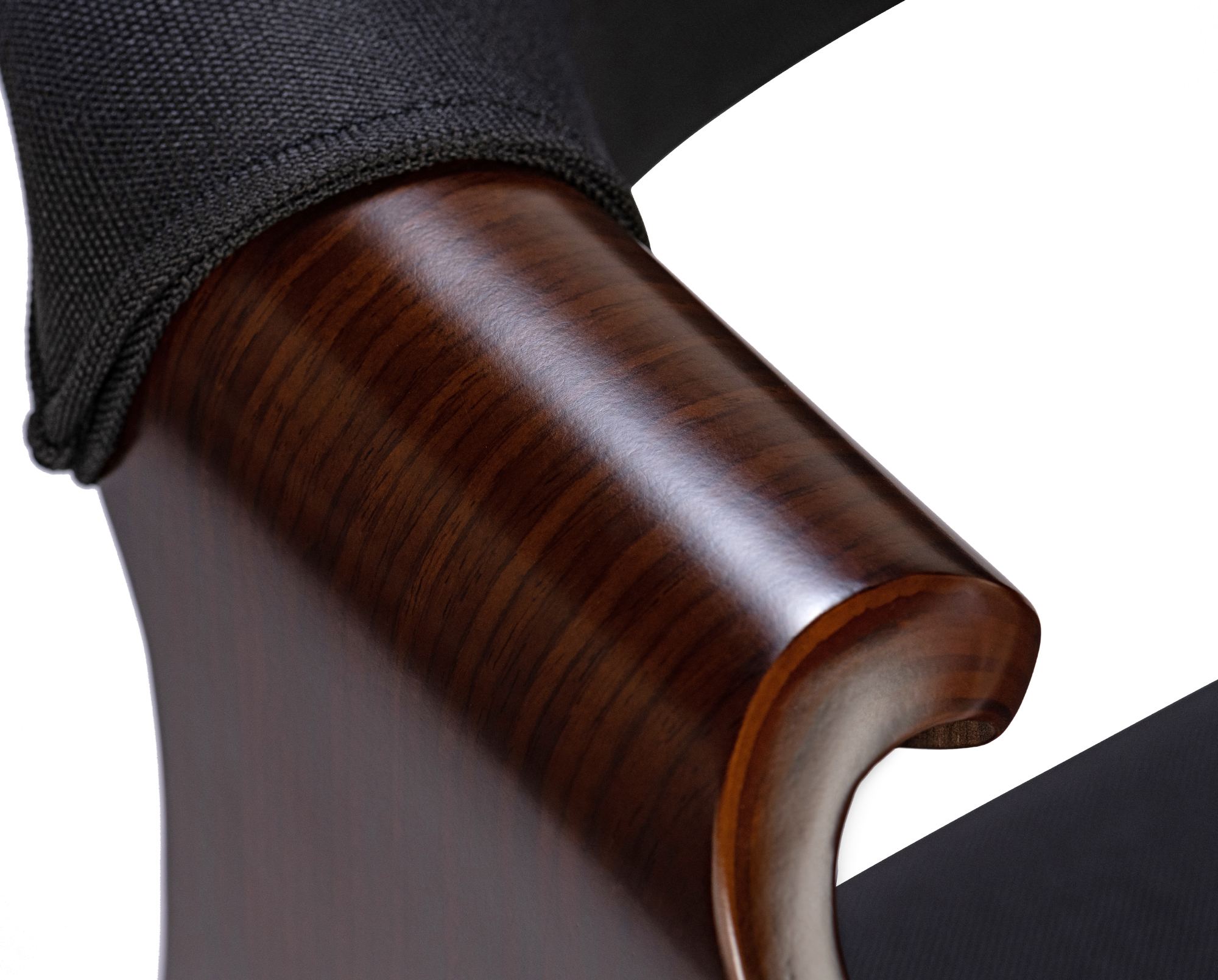 Esszimmerstuhl Foley Stoff, walnuss/schwarz