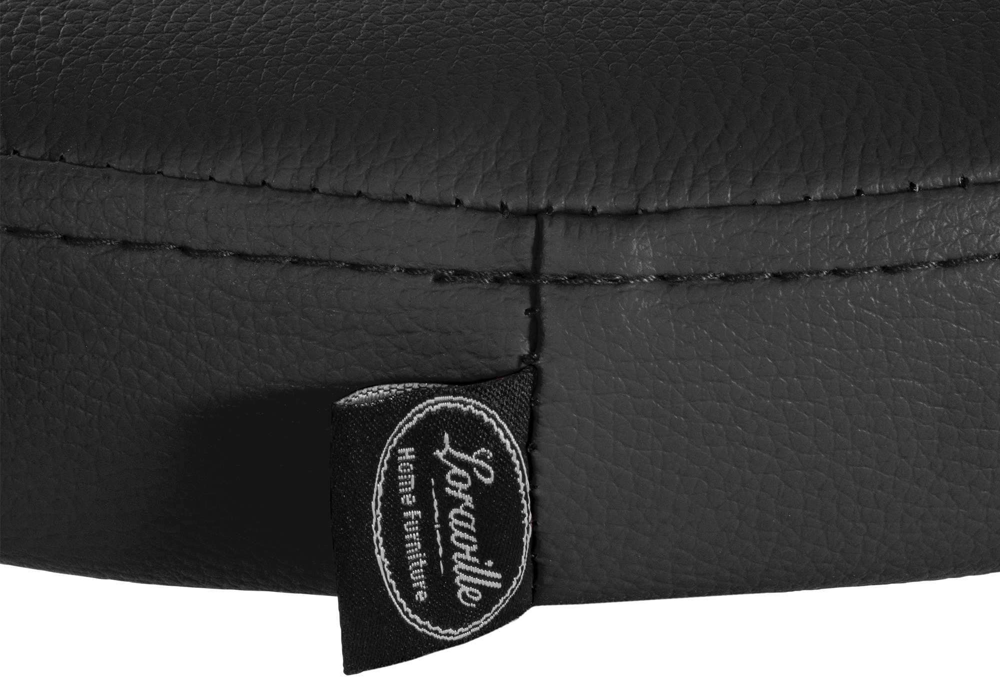 2er Set Barhocker Ponte Kunstleder schwarz, schwarz