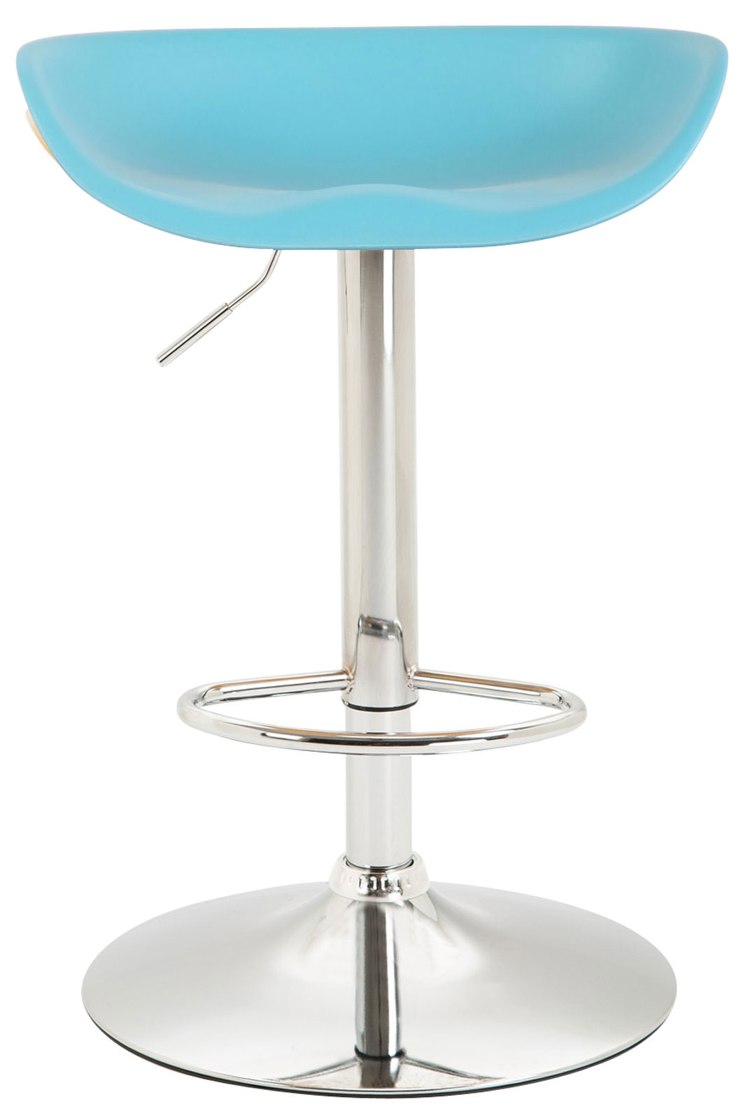 Barhocker Anaheim Kunststoff chrom, blau