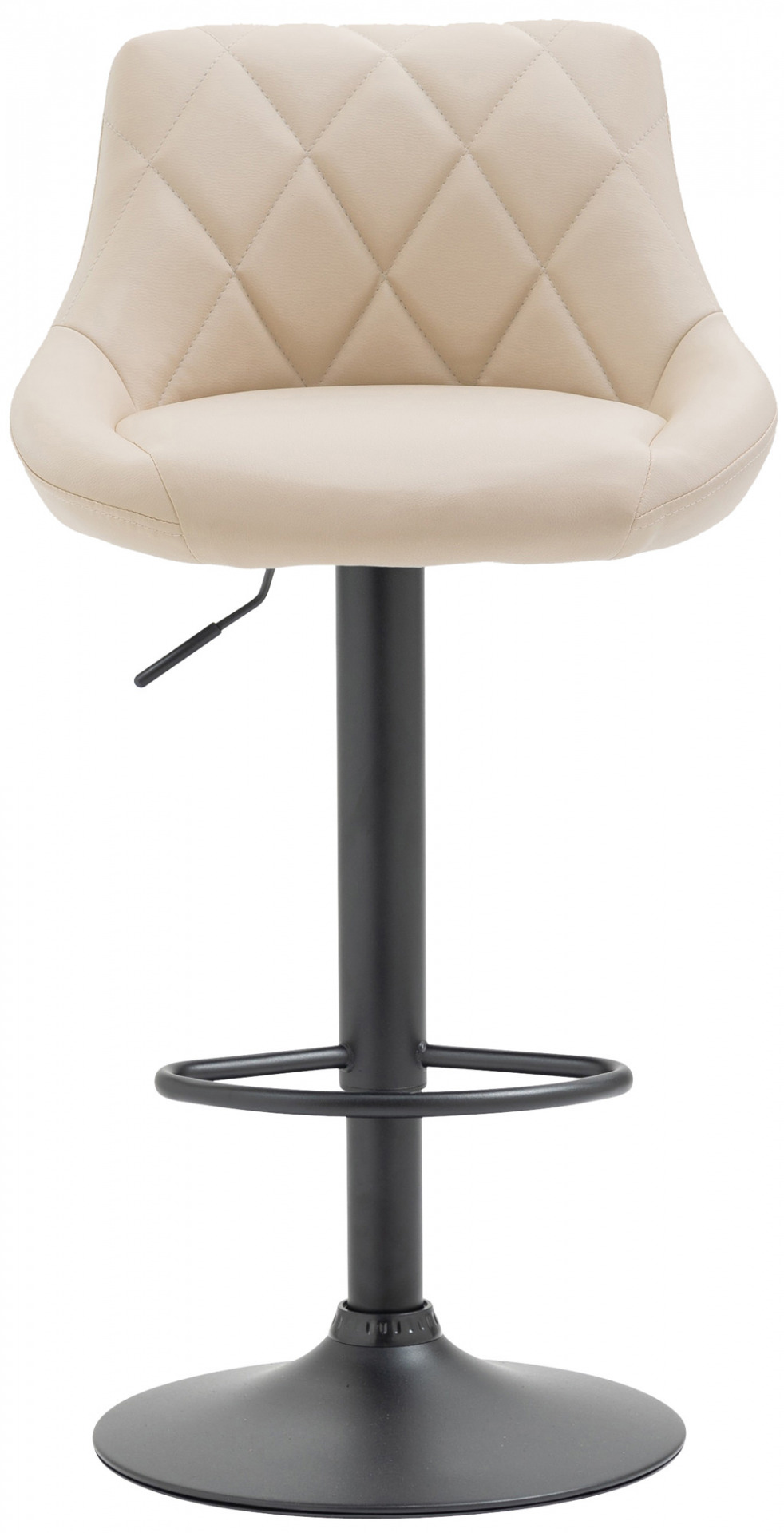 Barhocker Lazio Kunstleder schwarz, creme
