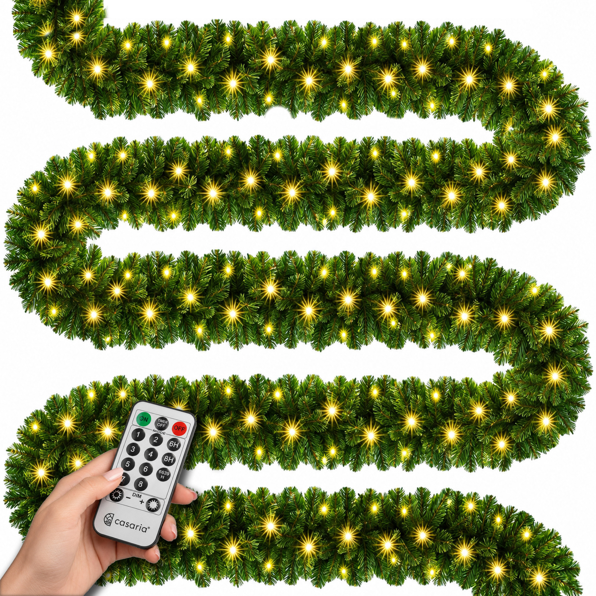 Weihnachtsgirlande 5m inkl Fernbedienung
