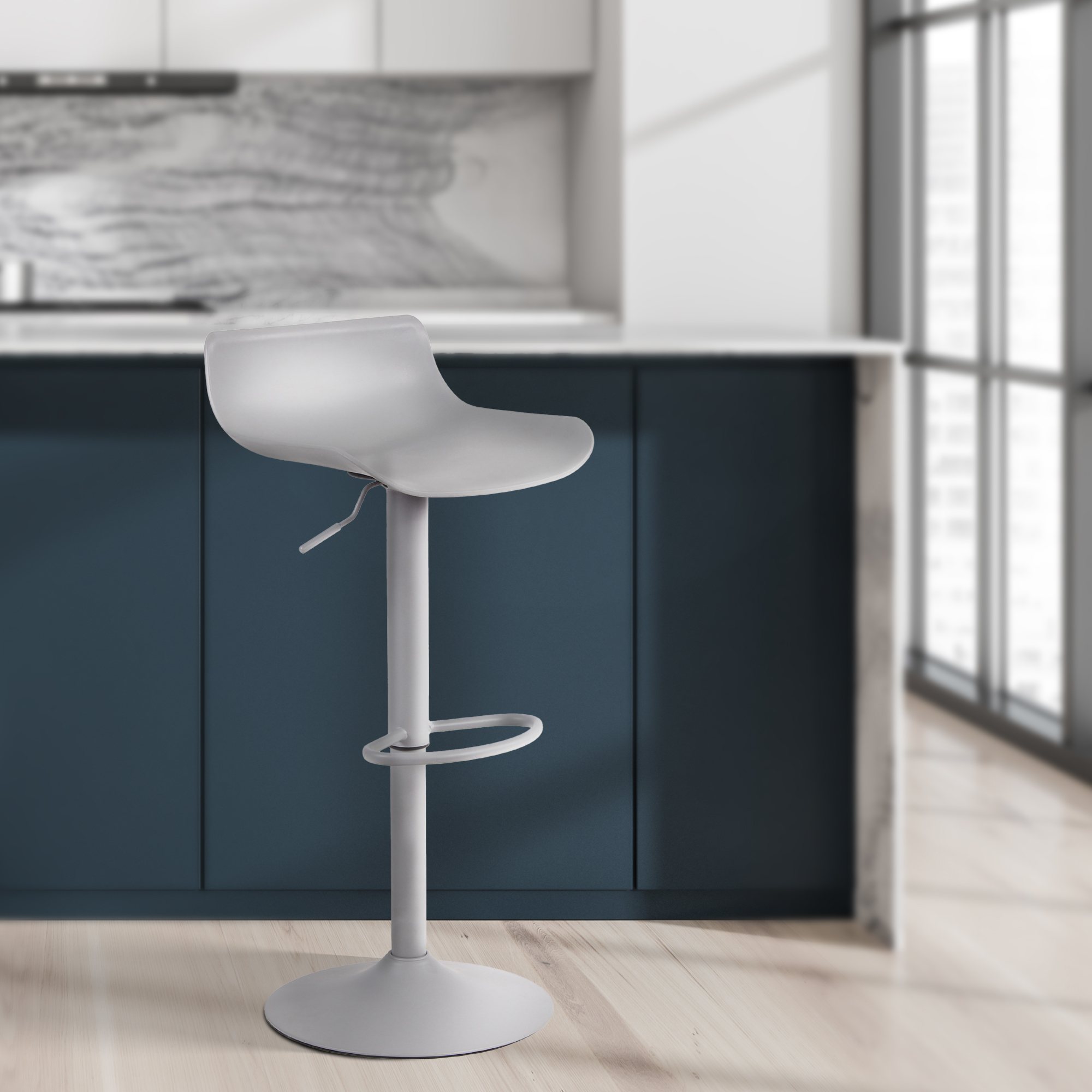 4er Set Barhocker Aveiro, grau