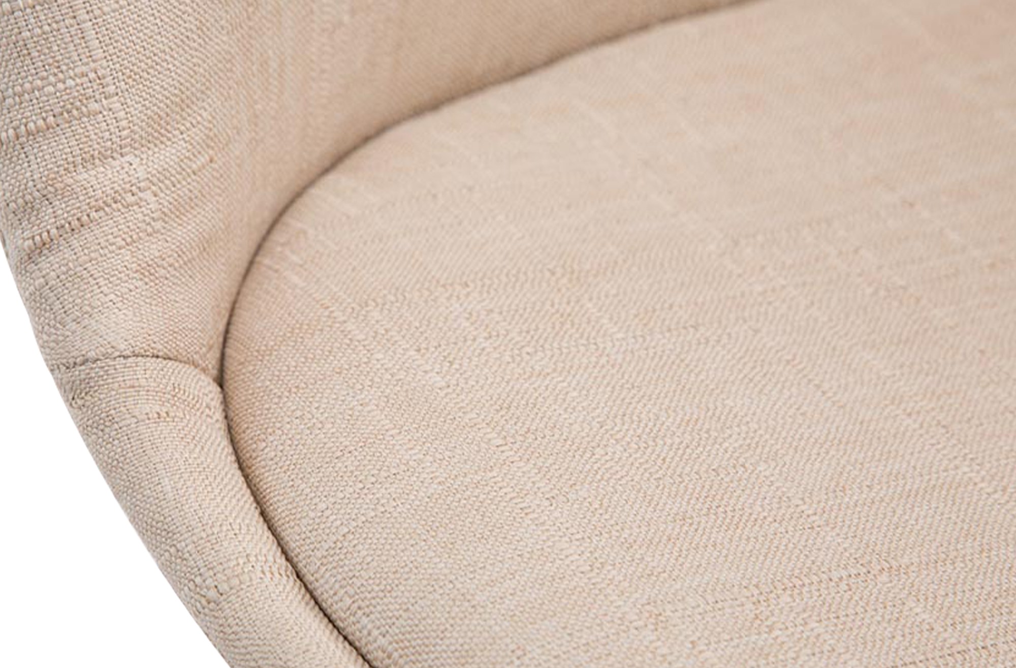Besucherstuhl Borneo V2 Weiß Stoff, creme