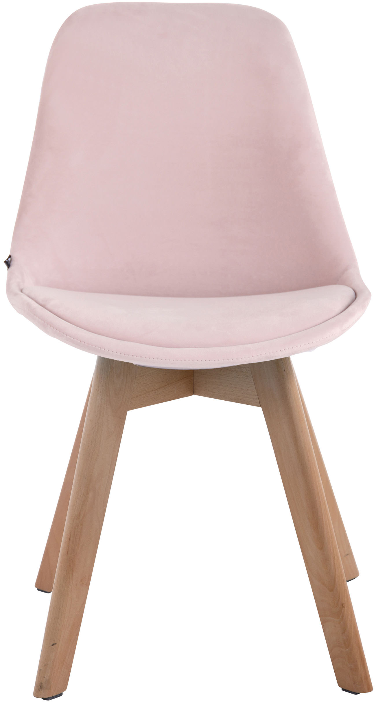 Besucherstuhl Borneo V2 Samt natura, pink