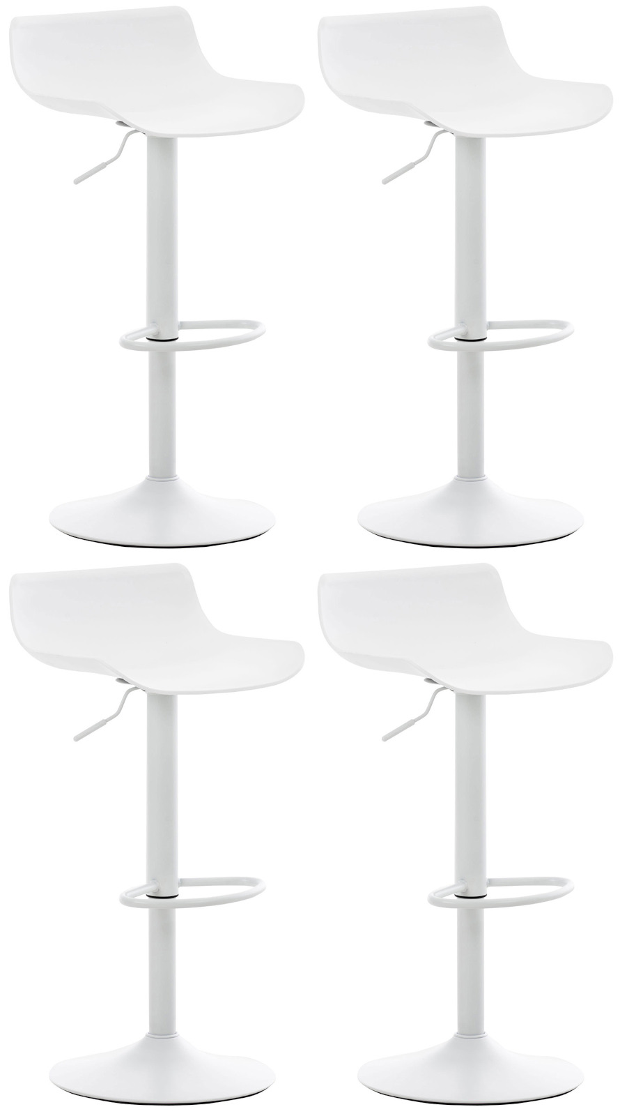 4er Set Barhocker Aveiro, weiß
