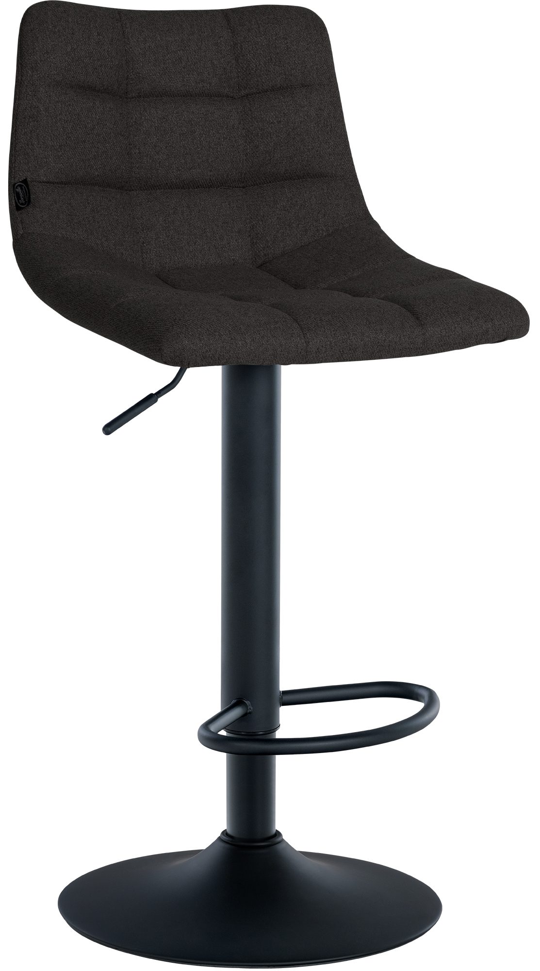 2er Set Barhocker Jerry Stoff schwarz, schwarz