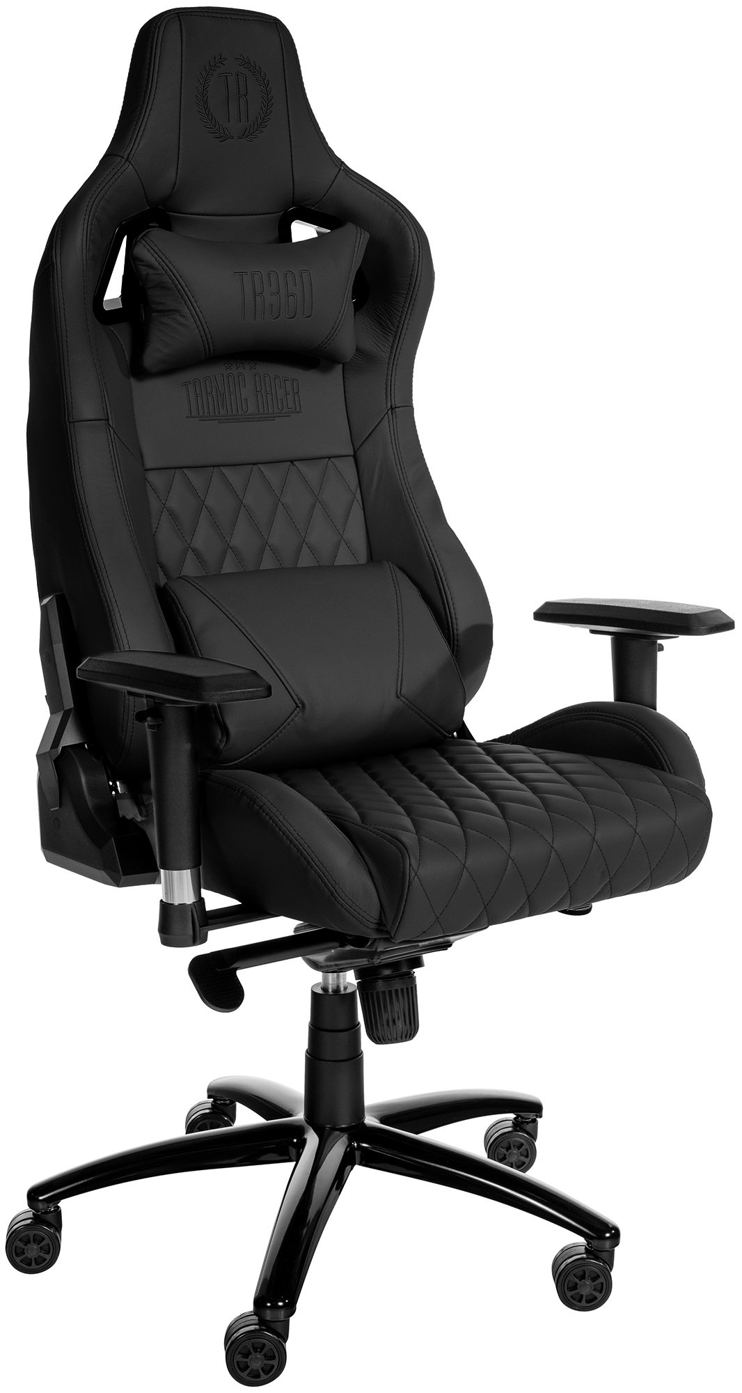 Bürostuhl Keren Echtleder, schwarz