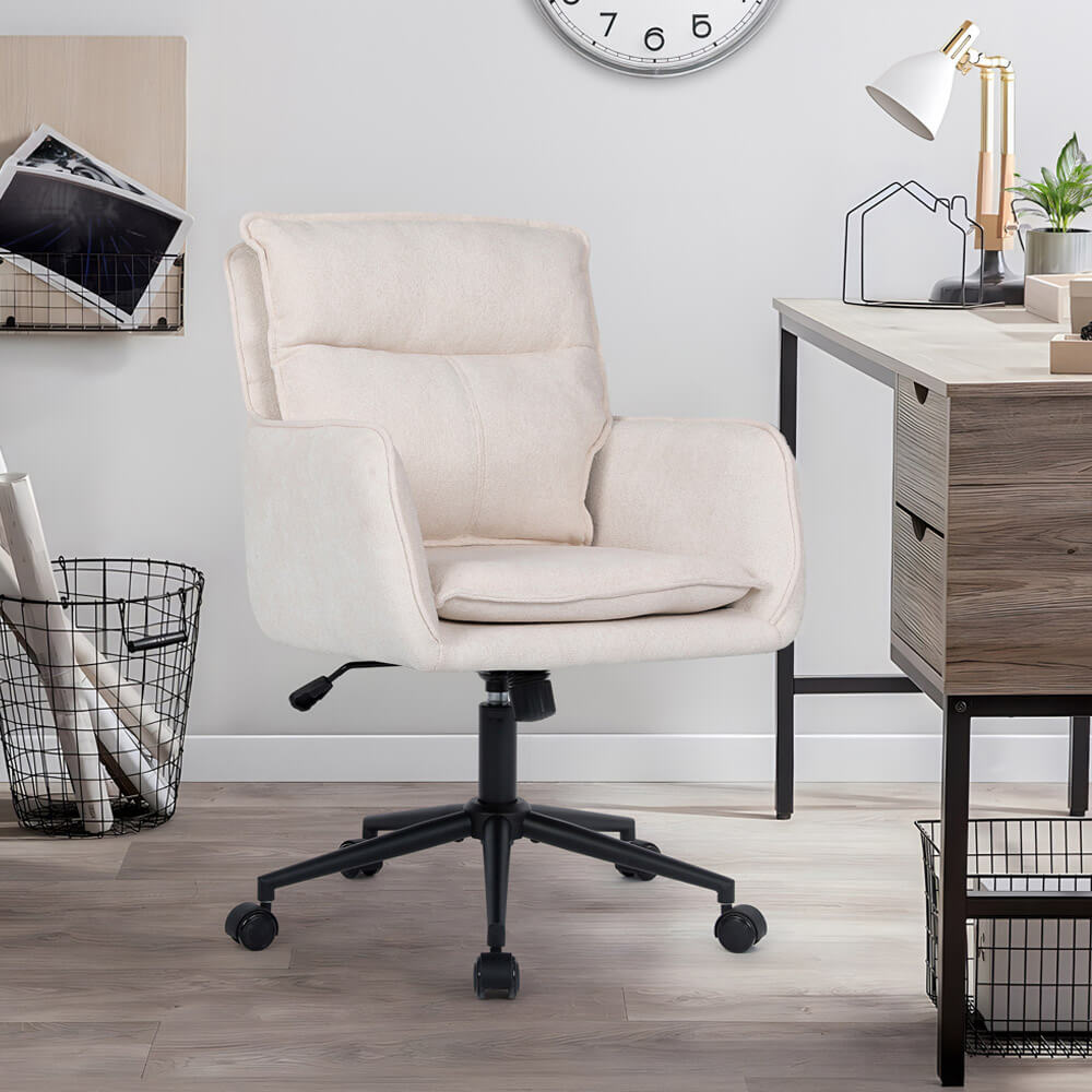 Bürostuhl aus Webstoff CORA - Beige